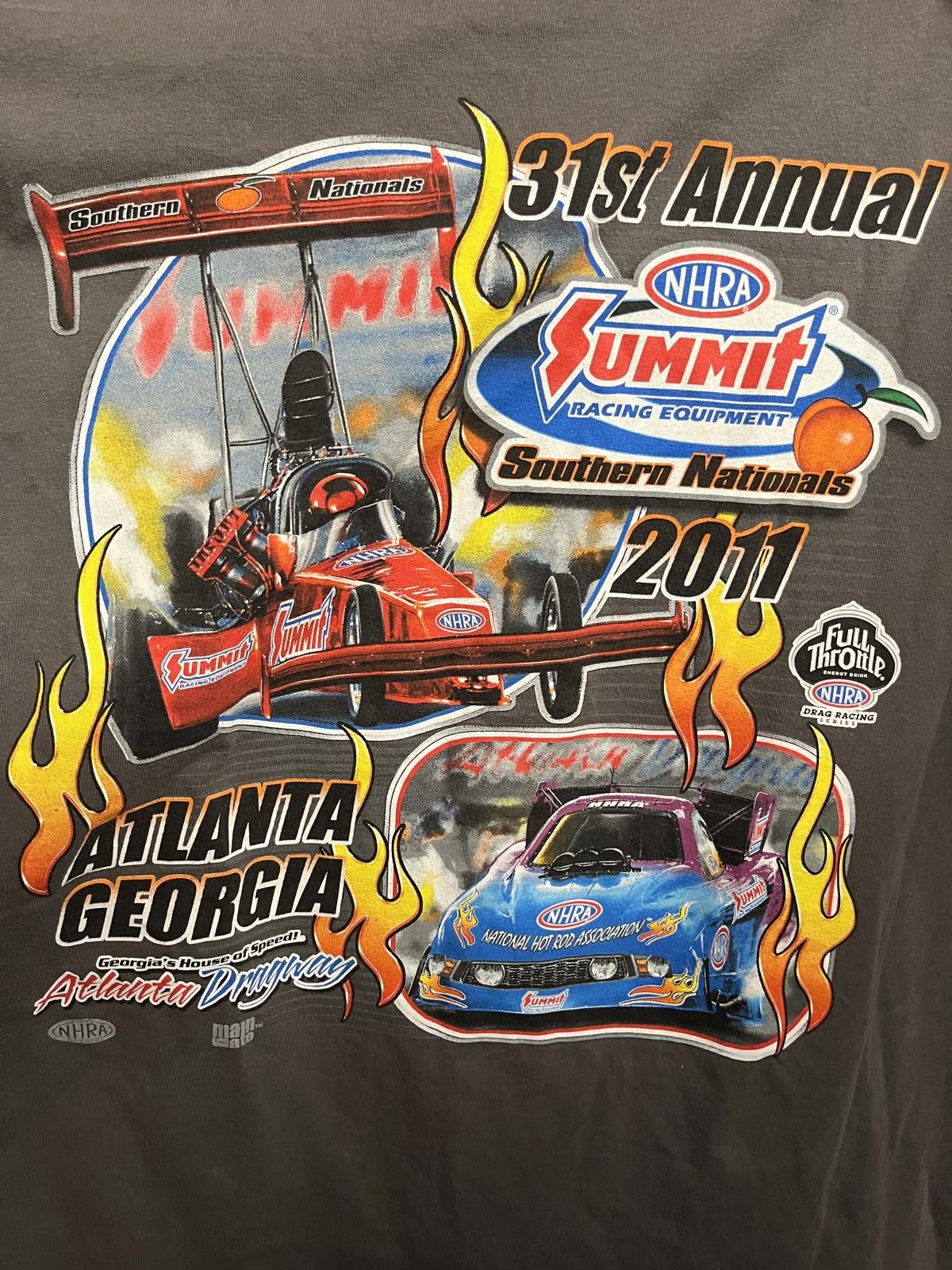 Anvil NHRA Drag Racing Series 2011 T-shirt Nationals Shirt - XL Size US XL / EU 56 / 4 - 5 Thumbnail