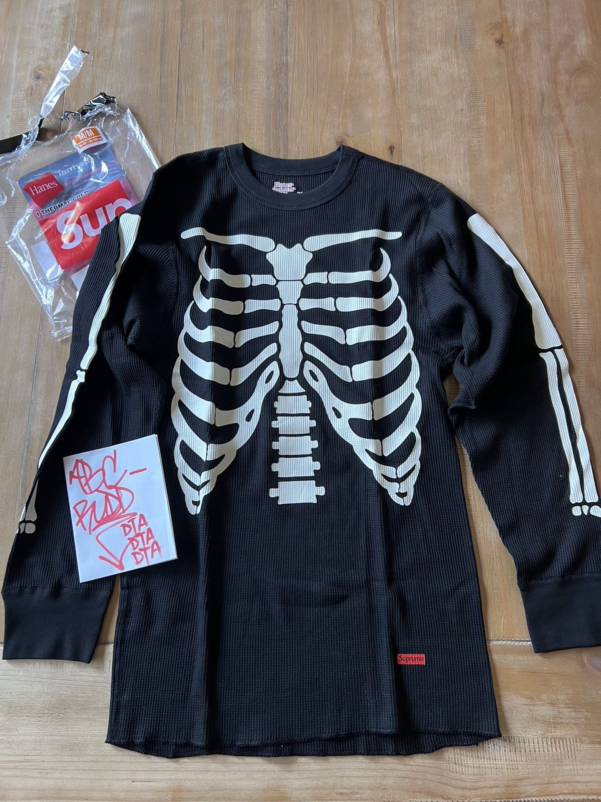 Supreme Bones 2024 Black T-shirt Size XL