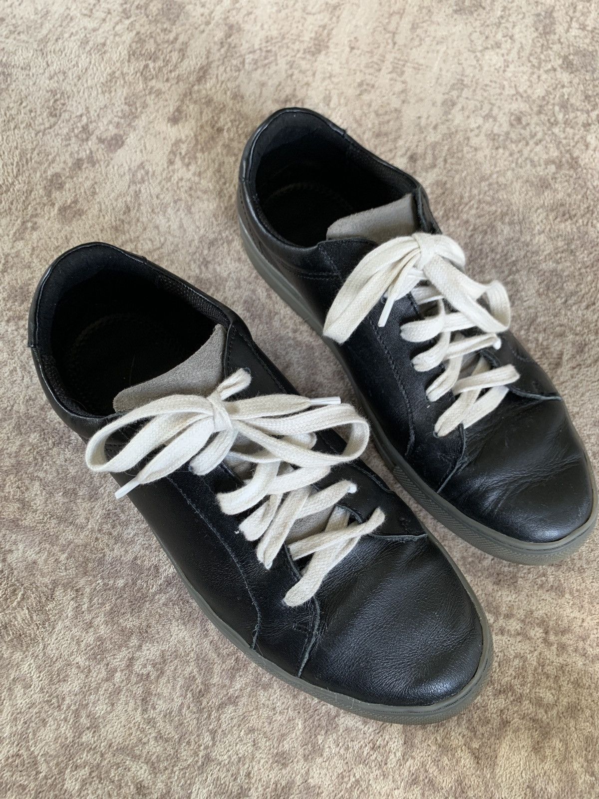 Other Blake McKay Men's Black Leather Low-Top Casual Sneakers 8.5 Size US 8.5 / EU 41-42 - 5 Thumbnail