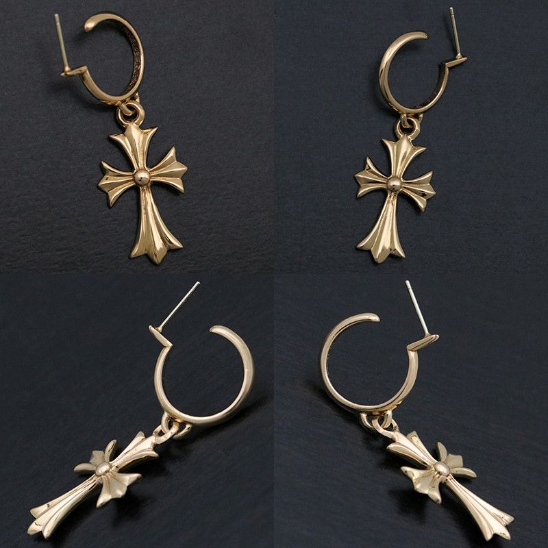 Chrome Hearts Chrome Hearts Tiny CH Cross Hoop Earring Size ONE SIZE - 3 Thumbnail