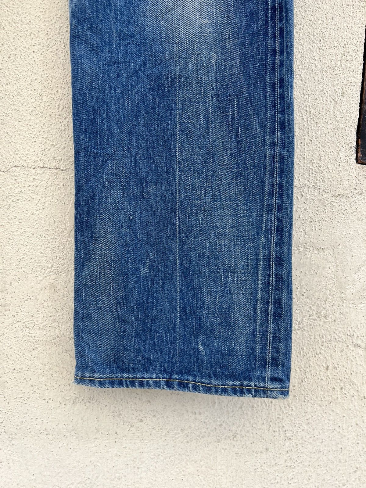 Chimala Chimala Japan Distressed Fade Denim Selvedge Jeans Size US 32 / EU 48 - 13 Thumbnail