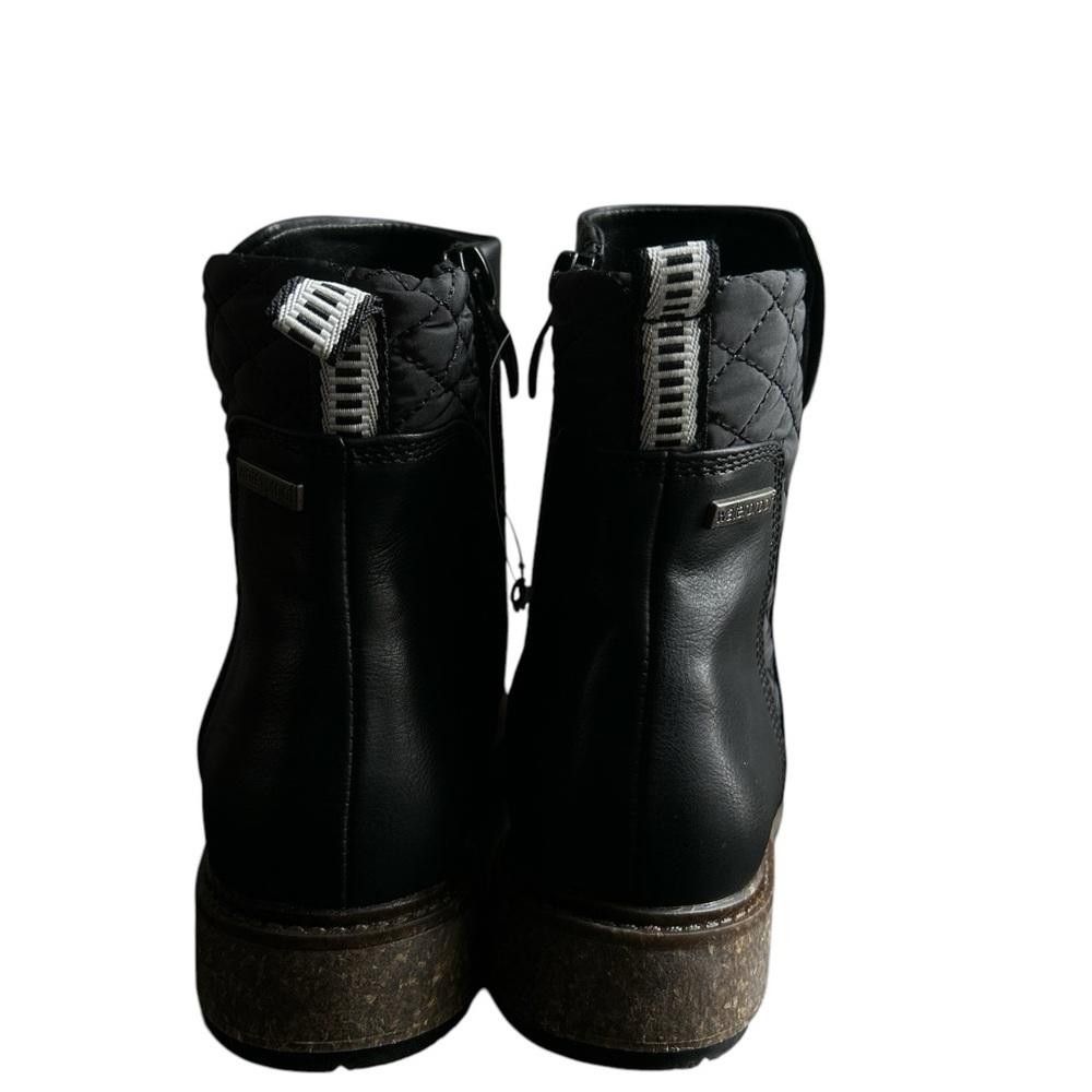 Designer Women's Black Waterproof Ankle Boots Size US 7 / IT 37 - 5 Thumbnail
