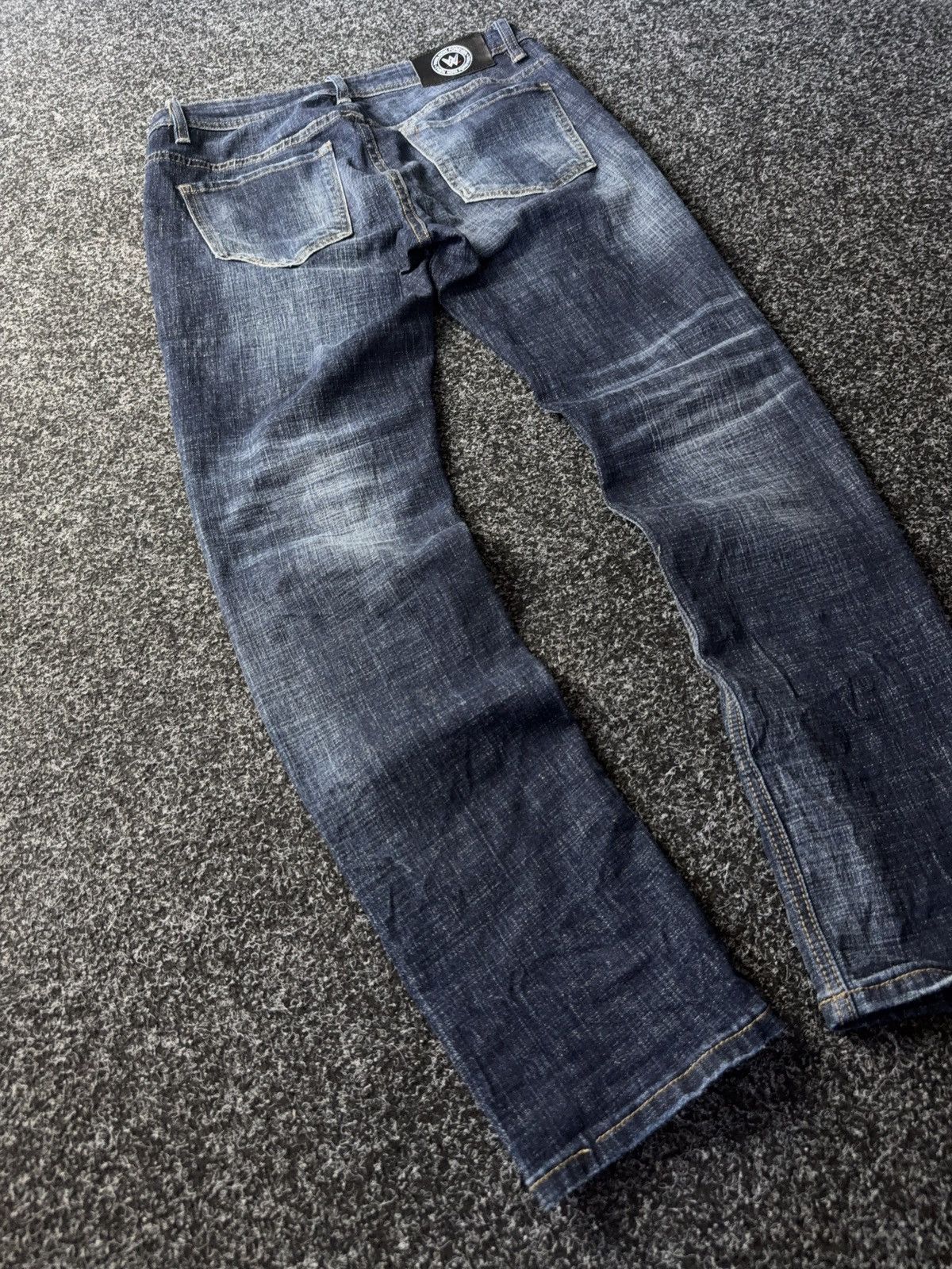 WWE Vintage 00s Wrestling WWE Distressed official denim pants Size US 31 - 10 Thumbnail