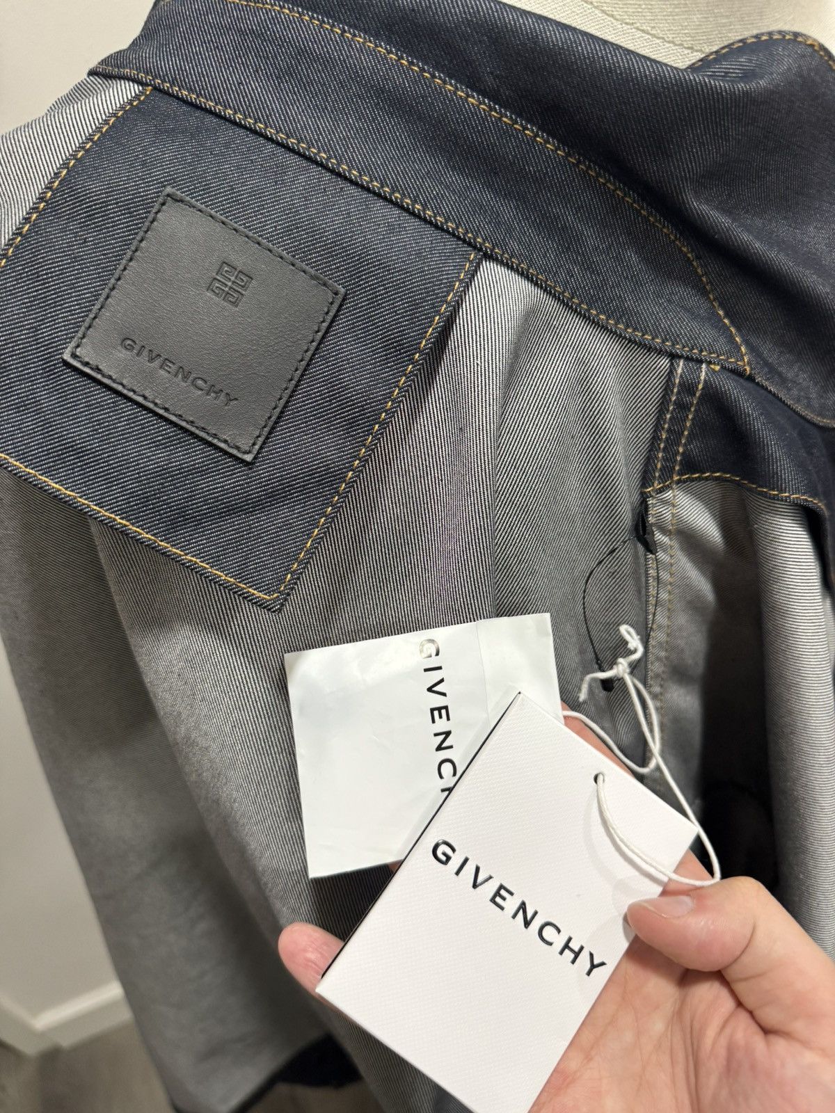 Givenchy Givenchy embroidered denim shirt jacket Size US XL / EU 56 / 4 - 8 Thumbnail