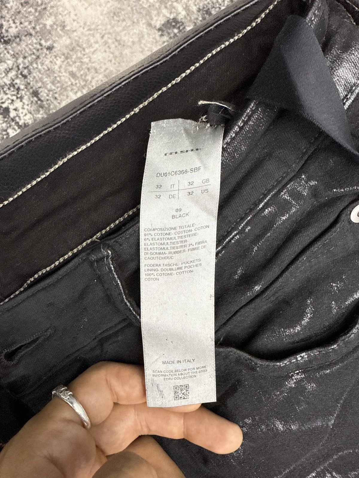 Rick Owens Rick owens Drkshdw Detroit cut foil wax Size US 32 / EU 48 - 5 Thumbnail
