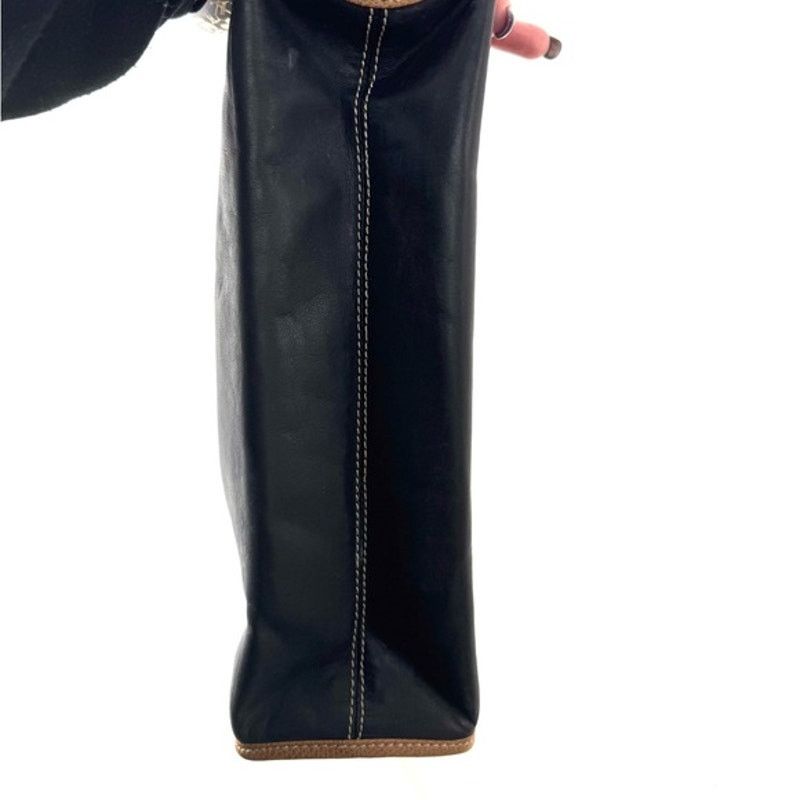 Loewe Loewe Black and Tan Leather Clutch Size ONE SIZE - 8 Thumbnail