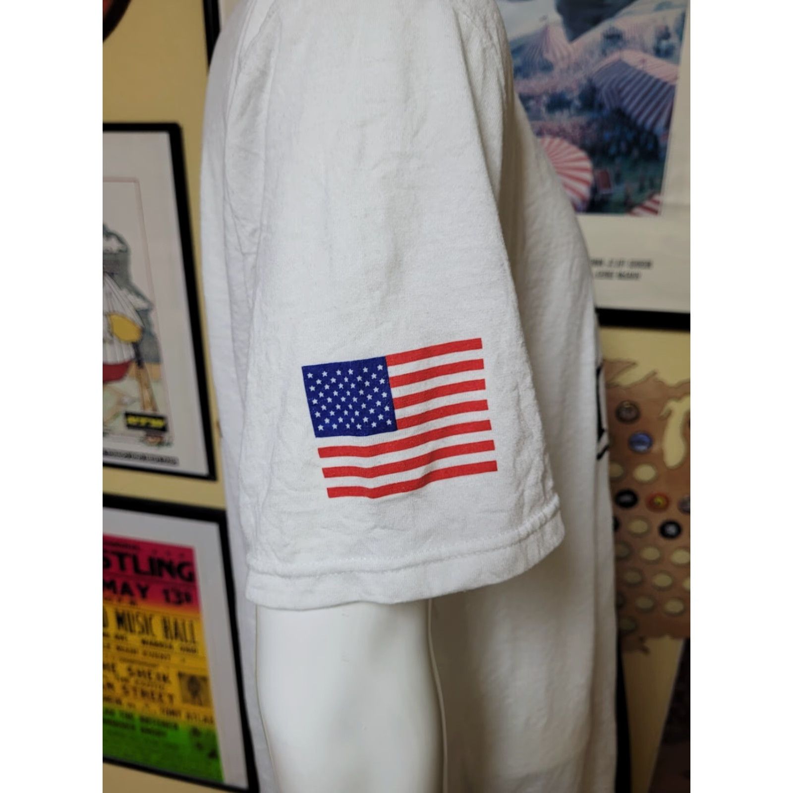 Jerzees VTG Bushwaller's FC Soccer Jersey T Shirt L Men's White Jerzees 100% Polyester Crew Neck Short Sleeve Fields Bar Sports 90s Size US L / EU 52-54 / 3 - 3 Thumbnail