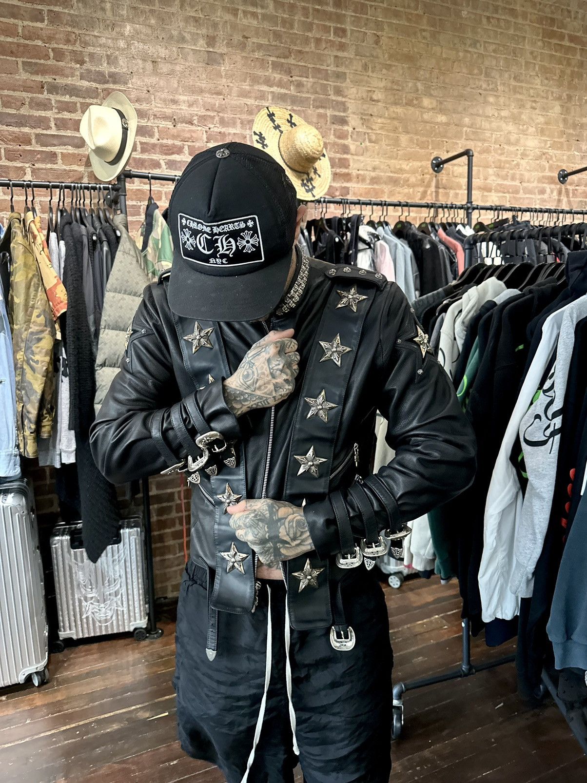 Chrome Hearts CHROME HEARTS COUTURE 1:1 MJ COMMANDER STAR JACKET Size US XL / EU 56 / 4 - 4 Thumbnail