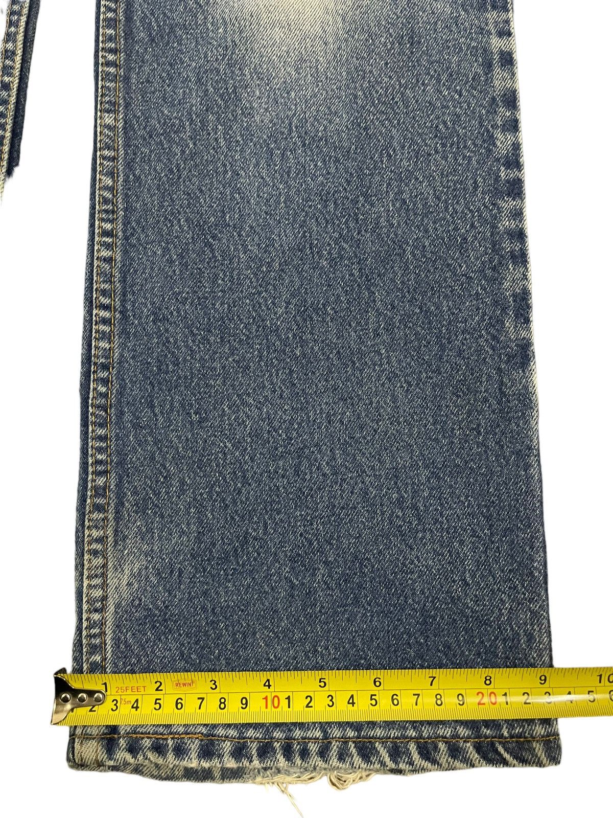Levi's Vintage 70s Levis 517 Bootcut Blue Wash Distress Jeans Size US 34 / EU 50 - 15 Thumbnail