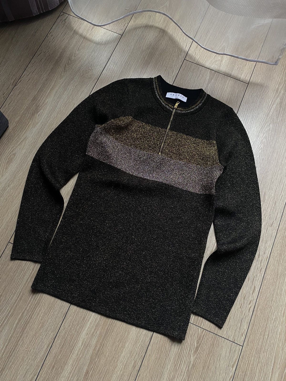 Sandro Sandro Quarter Zipper Sweatshirt Size M / US 6-8 / IT 42-44 - 2 Thumbnail