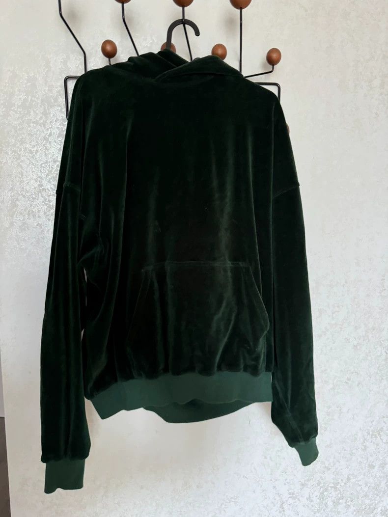 Haider Ackermann Haider Ackermann Green velvet hoodie Size US S / EU 44-46 / 1 - 1 Thumbnail