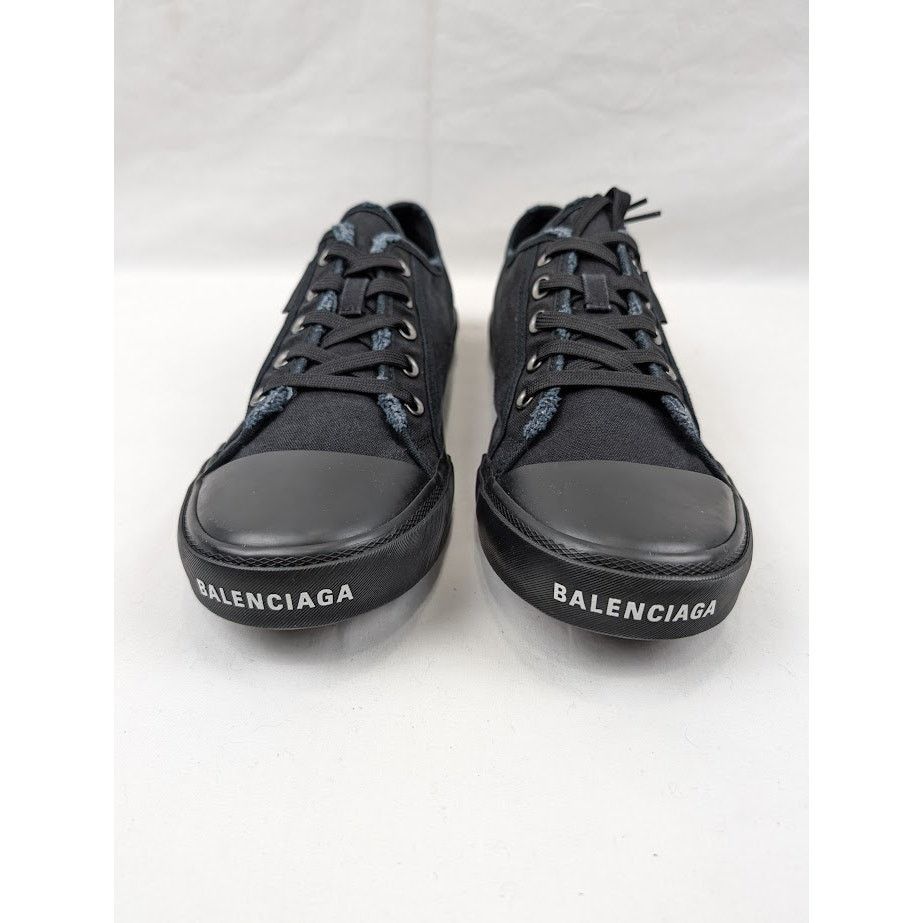 Balenciaga o1rshd1 Paris Low-Top Sneakers in Black Size US 9 / EU 42 - 14 Thumbnail