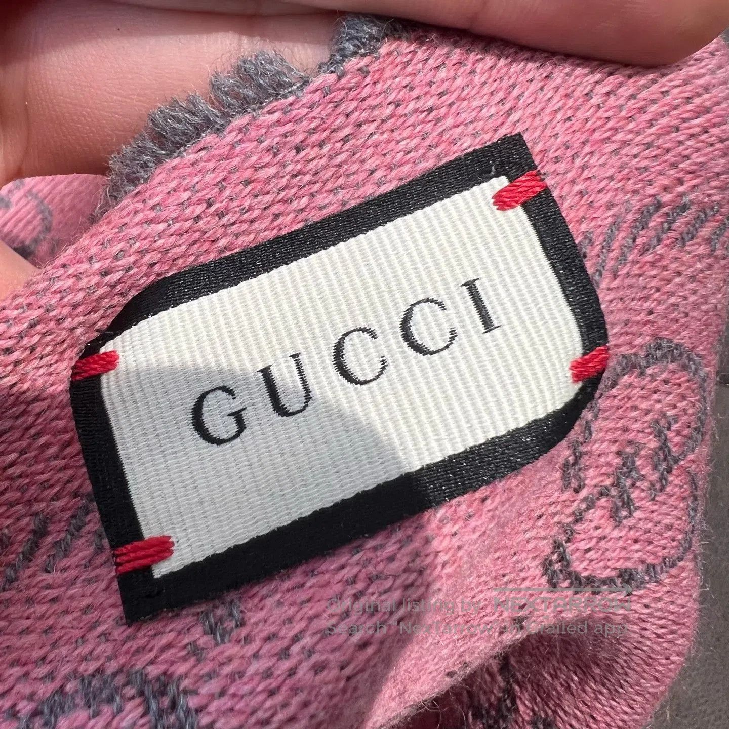 Gucci Guicci Pink scarf Size ONE SIZE - 3 Thumbnail