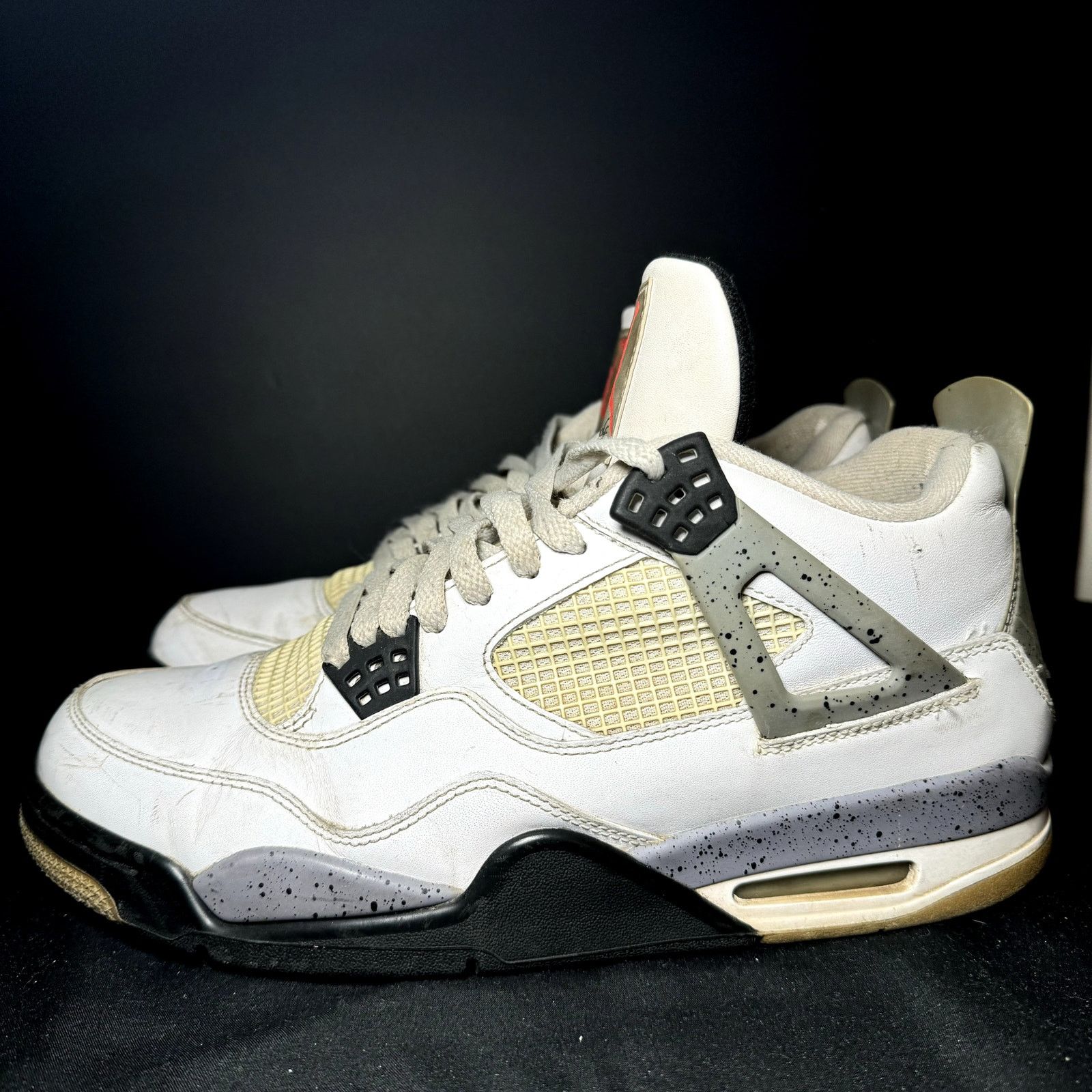 Jordan Brand × Nike Air Jordan 4 Retro White Cement 2012 Men's Shoes - Size 10 Size US 10 / EU 43 - 9 Thumbnail