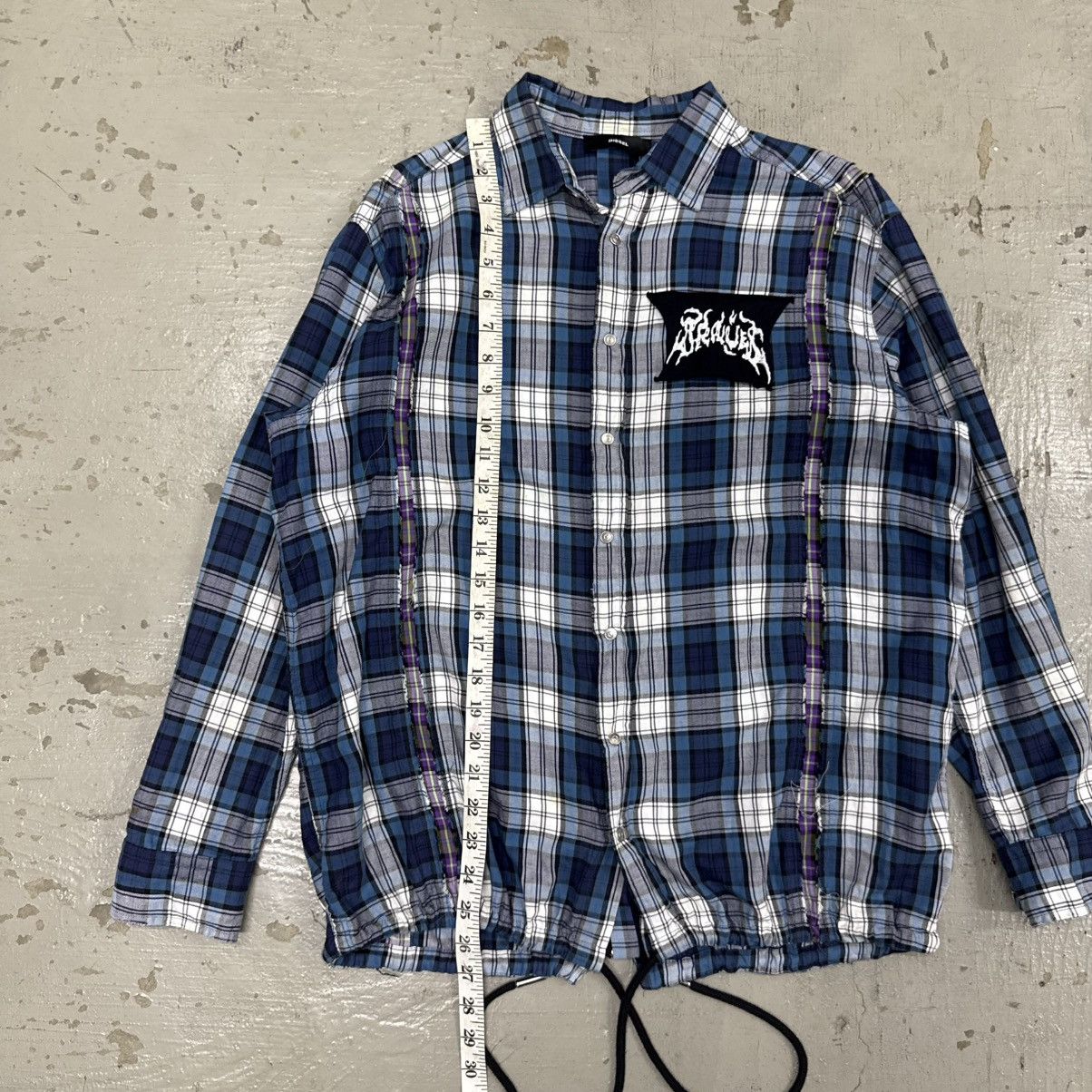 Diesel Diesel Rebuild Patchwork Back Zip Flannel Riot Punk Size US L / EU 52-54 / 3 - 6 Thumbnail