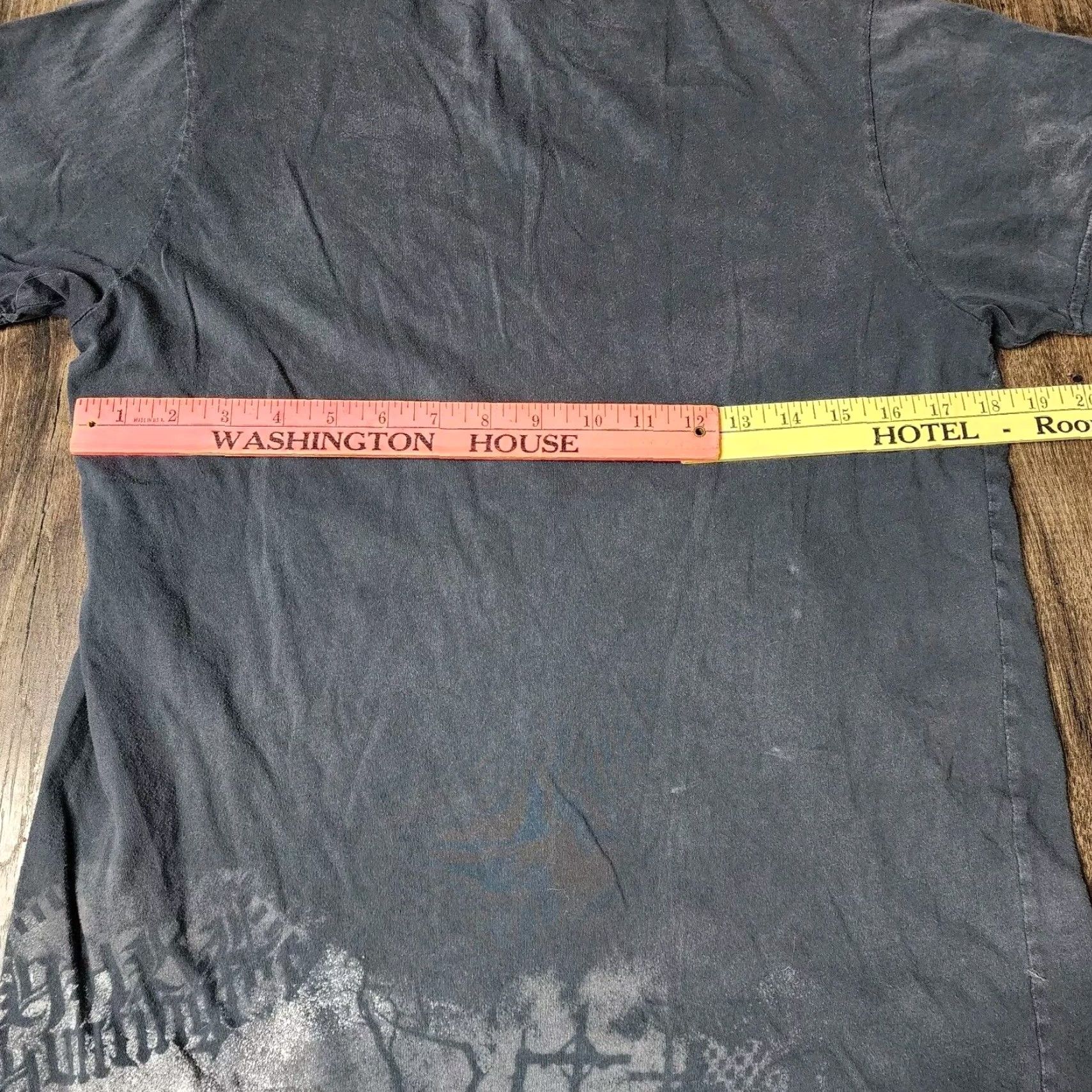 Affliction Vintage Hart & Huntington Y2K Mens M T-Shirt Gray 90s Cyber Goth Skater Streetwear Size US M / EU 48-50 / 2 - 4 Thumbnail