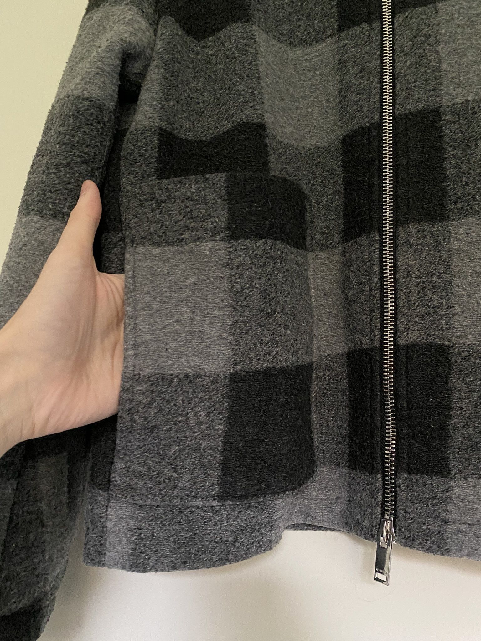 Han Kjobenhavn $810 - 48/M - Zip Boxy Jacket - Black/Grey Check Size US M / EU 48-50 / 2 - 9 Thumbnail