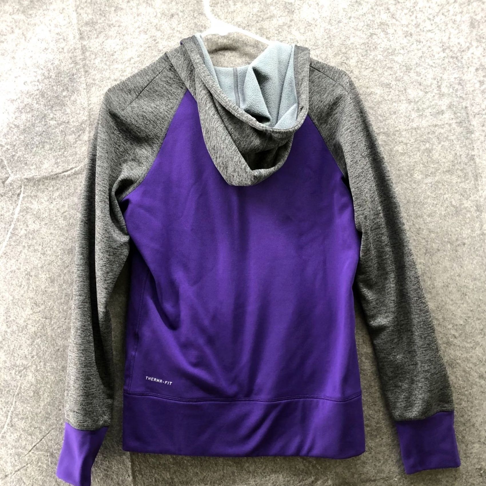 Nike Nike Therma-FIT Full-Zip Hoodie Mens Purple Just Do It Graphic 100% Polyester S Regular Womens? Size US S / EU 44-46 / 1 - 2 Thumbnail