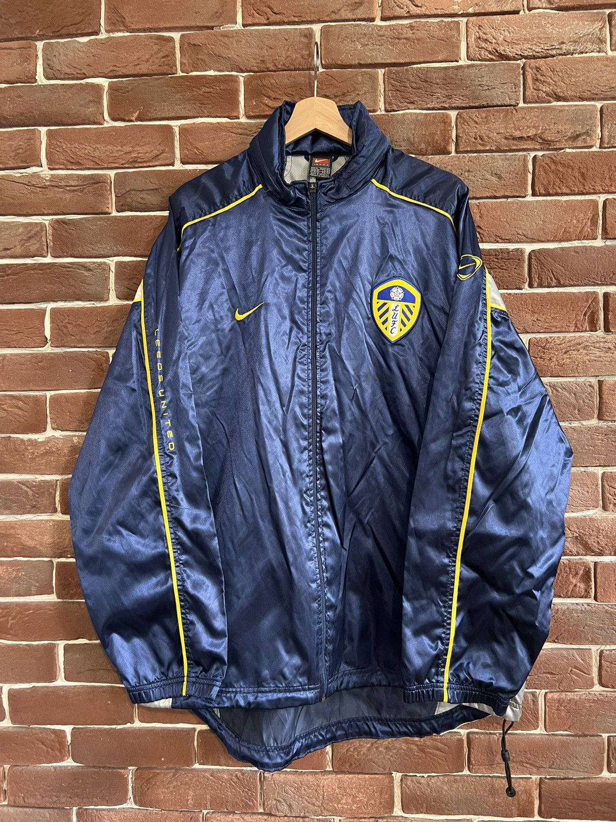 image of Very 90's Leeds United Nike Jacket XL Vintage Sportswear in Blue, Men's