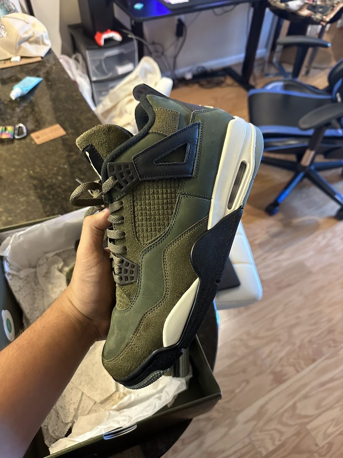 Jordan Brand AIR JORDAN 4 RETRO SE CRAFT “MEDIUM OLIVE” Size US 12 / EU 45 - 1 Thumbnail