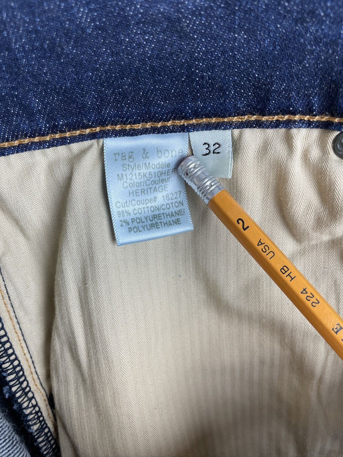 Rag & Bone Slim Straight Fit 3 Heritage Wash Size US 32 / EU 48 - 8 Thumbnail