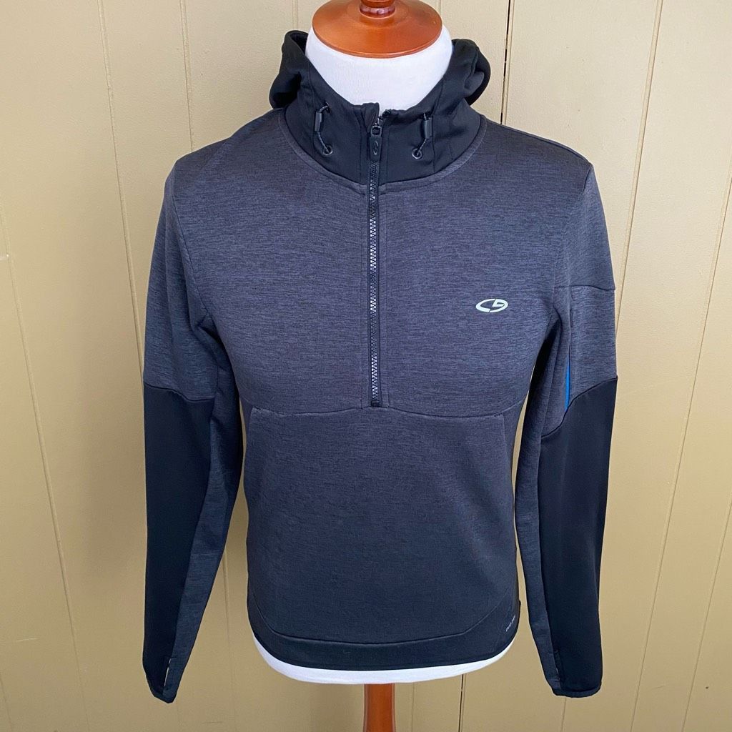 Champion Champion duo dry men S pullover quarter zip hoodie grey & bl Size US S / EU 44-46 / 1 - 1 Thumbnail