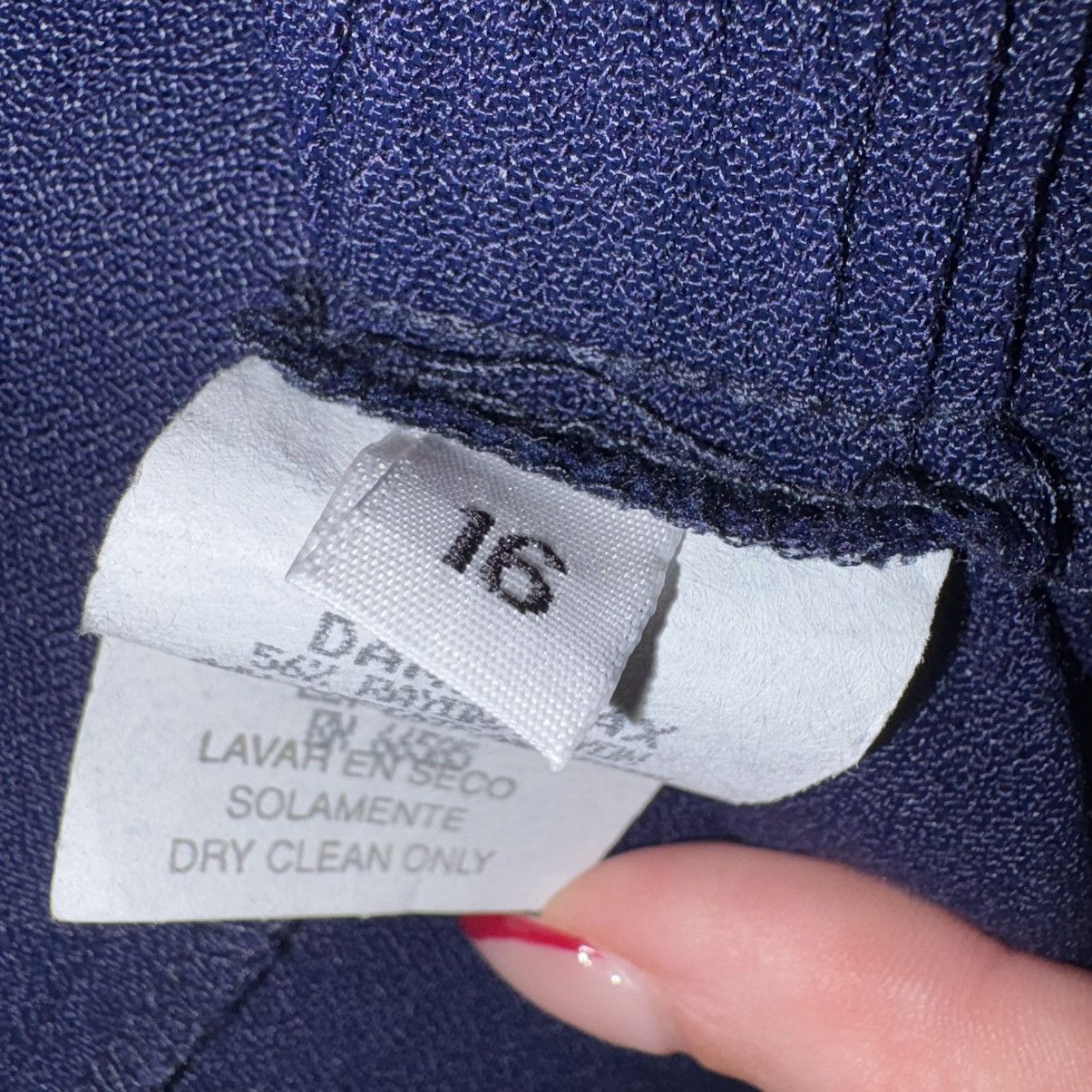 Other Dani Max Navy Blue Knee High Skirt Size 38" / US 16 / IT 52 - 7 Thumbnail
