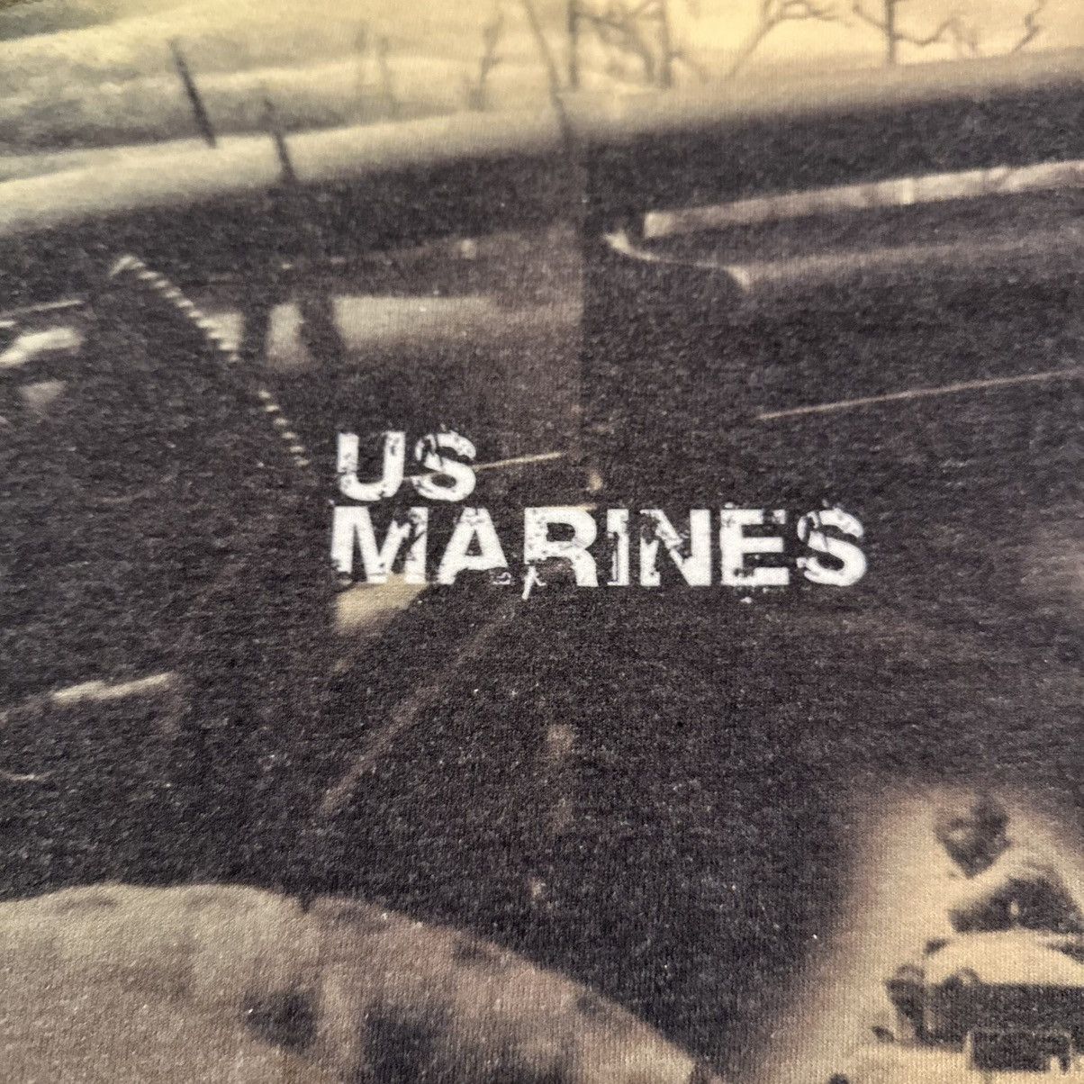 AAA Vintage Y2K AOP US Marines War Military Shirt Size XL Size US XL / EU 56 / 4 - 4 Thumbnail