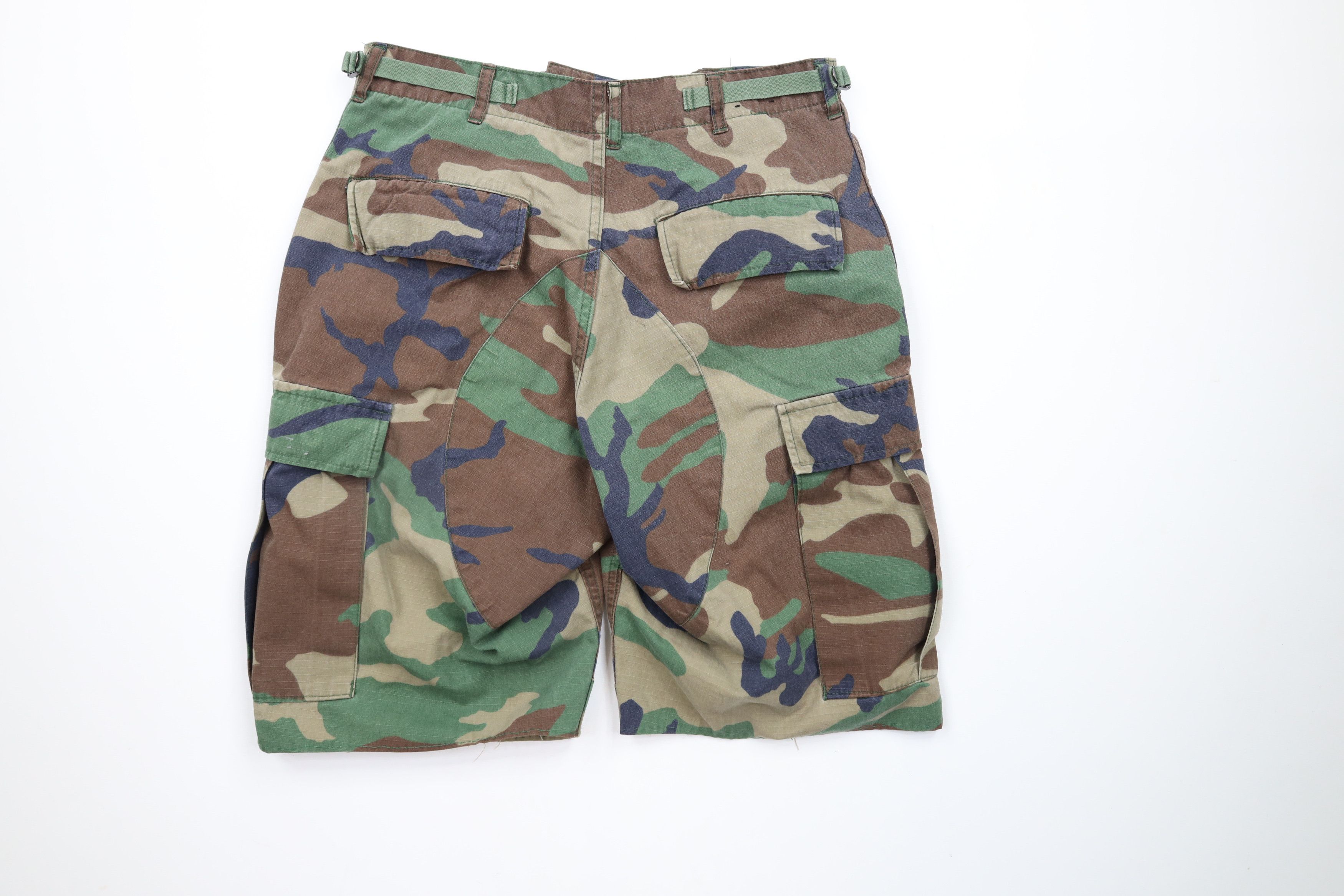 Vintage Vintage 90s Streetwear Camouflage Ripstop Cargo Shorts Size US 30 / EU 46 - 10 Thumbnail