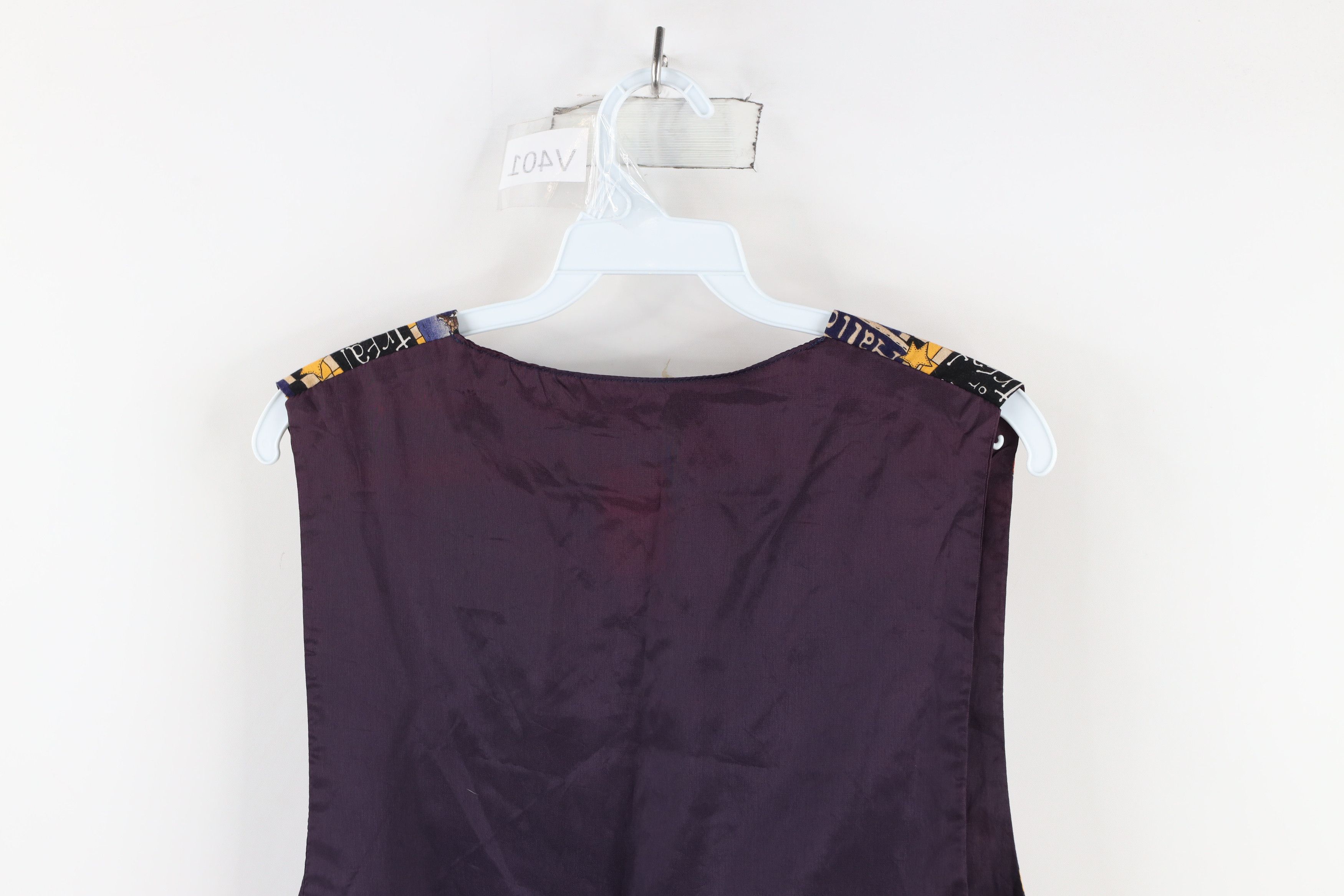 Vintage Vintage 90s Streetwear Tie Back Button Vest Jacket USA Size L / US 10 / IT 46 - 12 Thumbnail