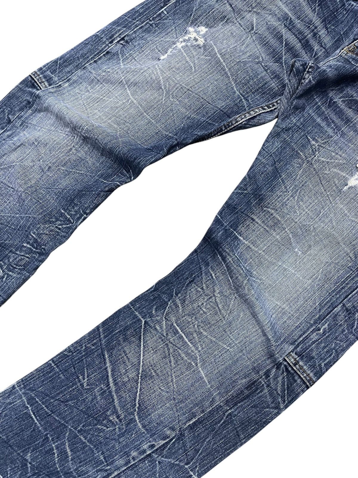 5351 POUR LES HOMMES × Japanese Brand × Tornado Mart DOMINATE Double Waist Spiral Honeycomb Wash Jeans Size US 34 / EU 50 - 4 Thumbnail
