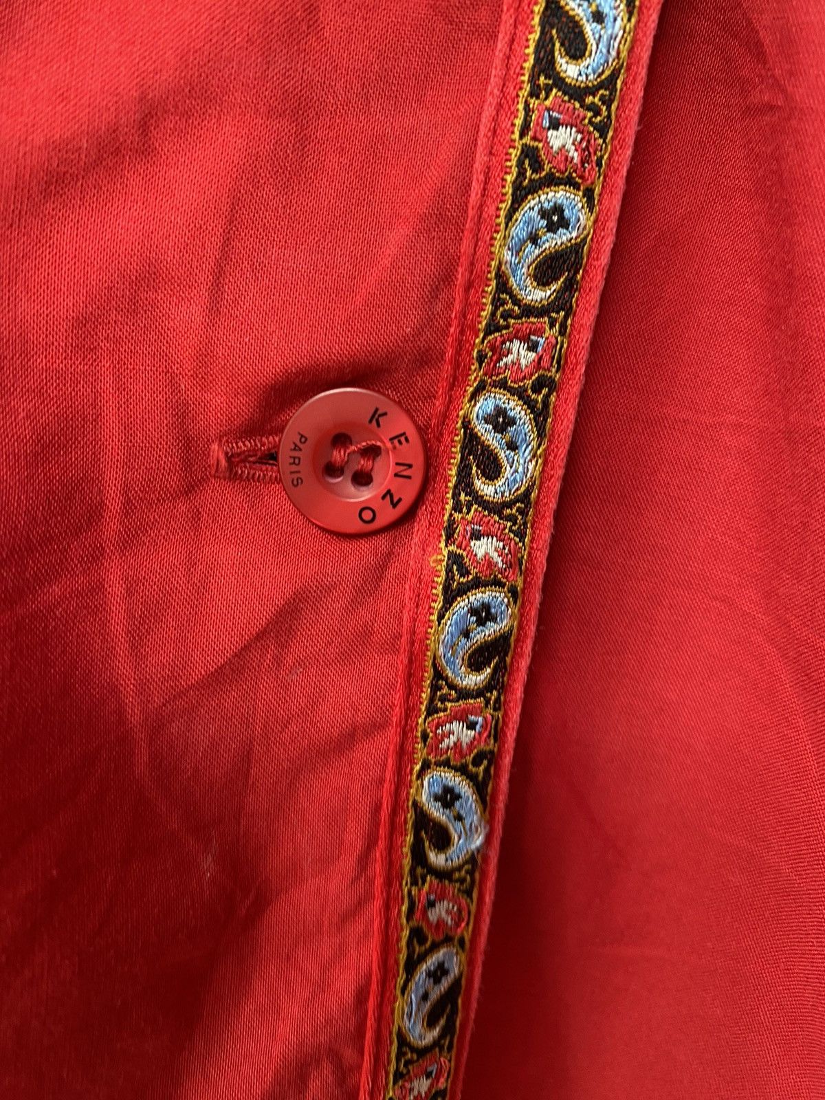 Kenzo KENZO Red Long-Sleeve Shirt Size M / US 6-8 / IT 42-44 - 11 Thumbnail