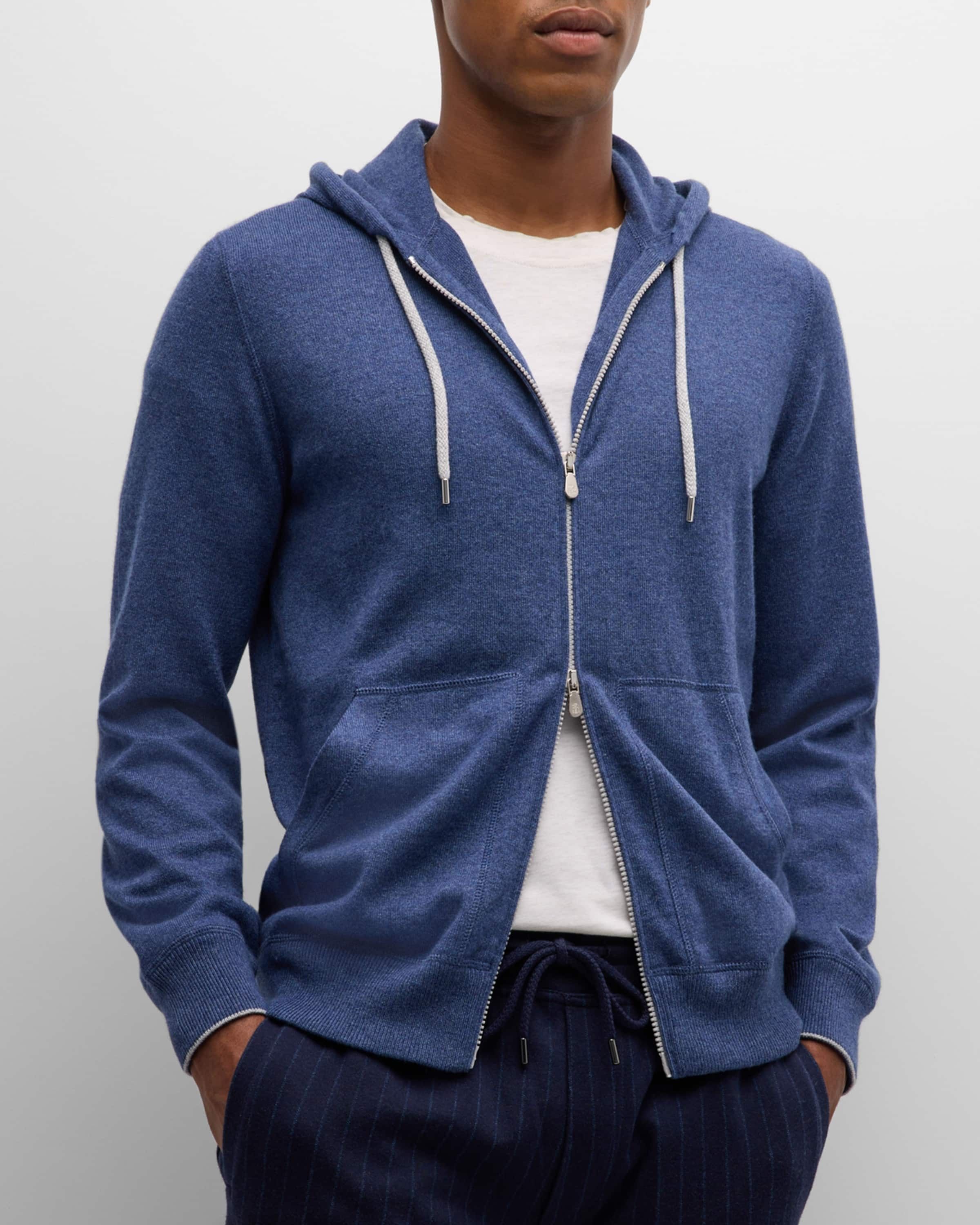 Brunello Cucinelli o1w1db10425 Cashmere Sweater in Blue Size US S / EU 44-46 / 1 - 2 Thumbnail