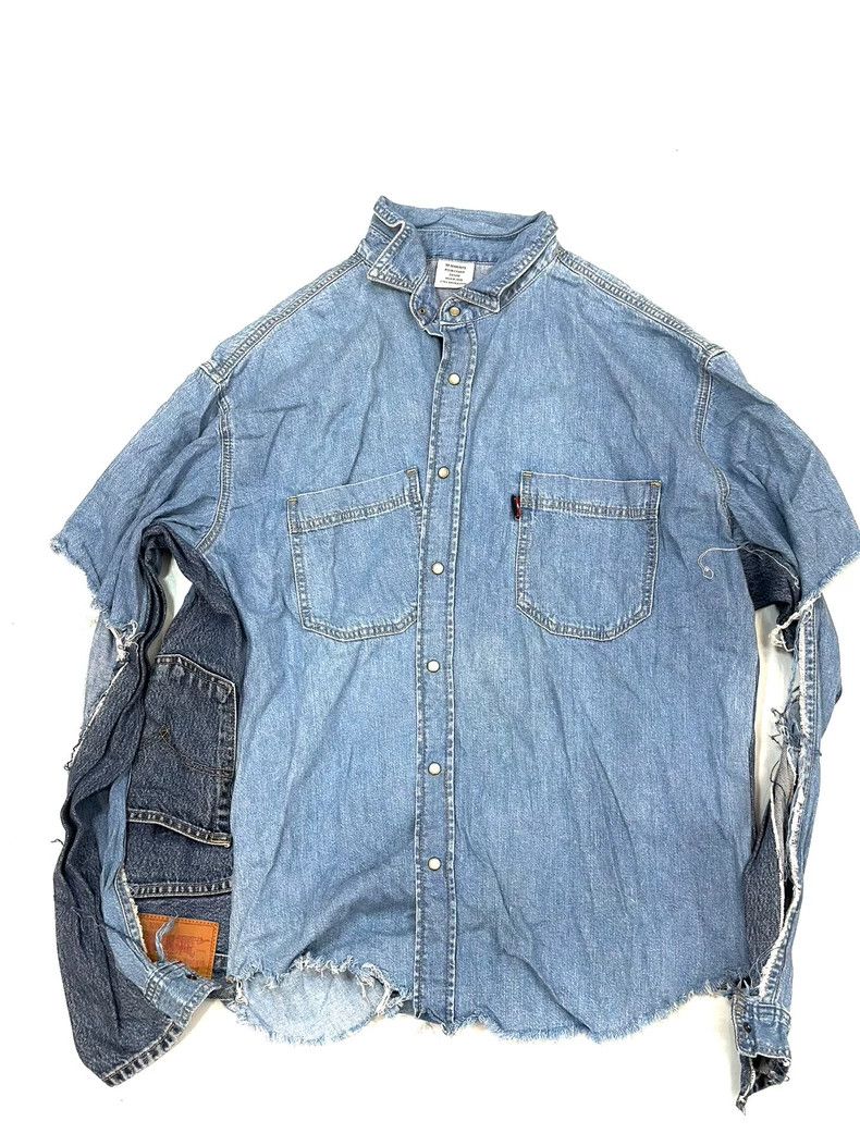 Vetements Vetements Levis Co-branded Denim Shirt Size US XS / EU 42 / 0 - 1 Thumbnail