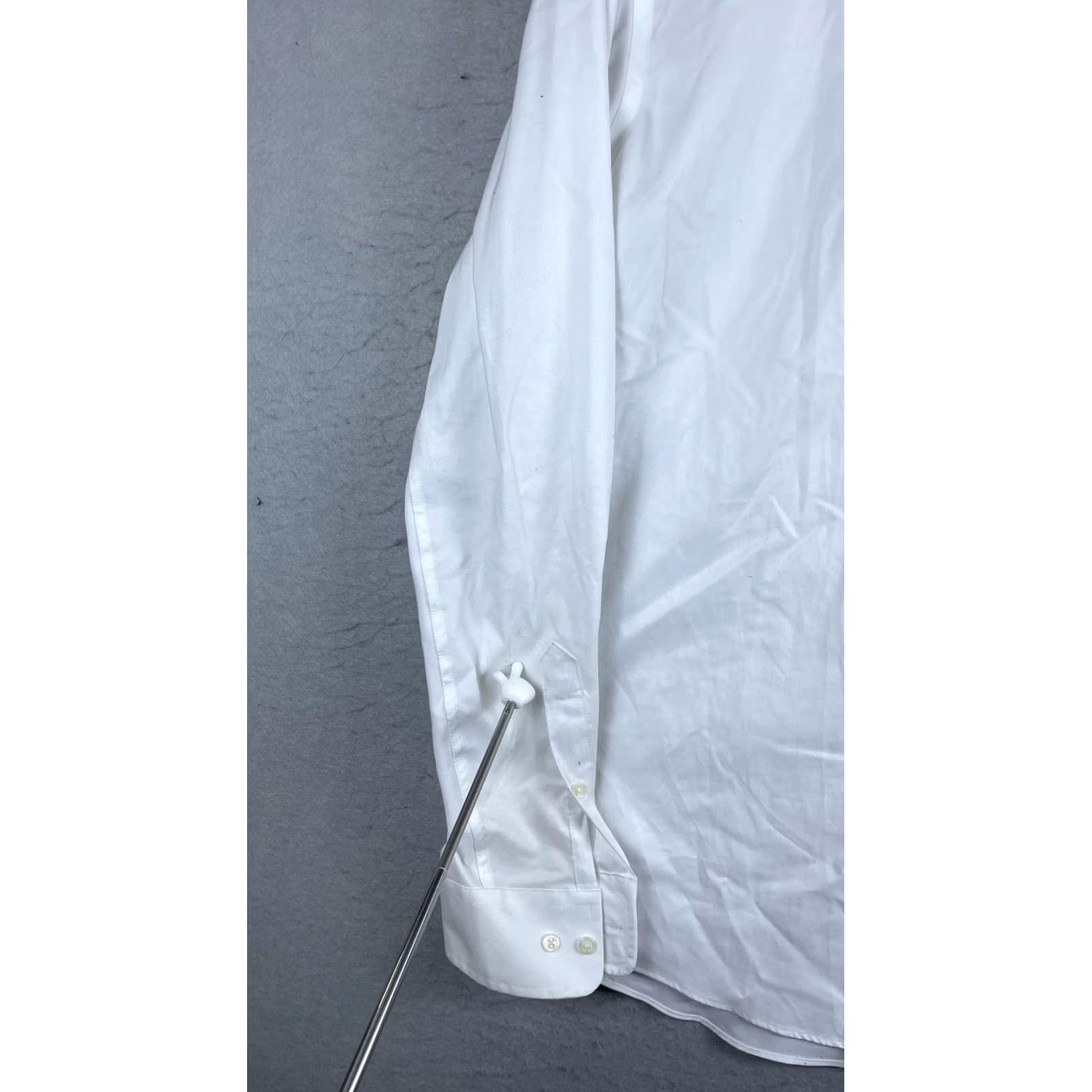 Ralph Lauren Lauren Ralph Lauren Shirt Mens 17 36/37 White Stretch Tall Fit Dress Long Sleeve Shirt Size 46R - 2 Thumbnail