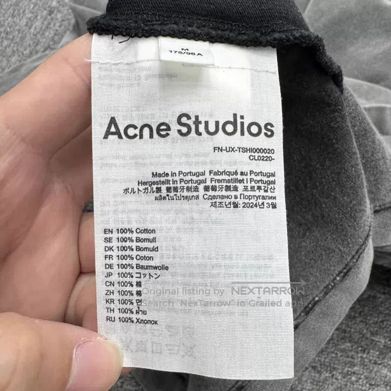 Acne Studios Water-washed worn-out sweatshirt
