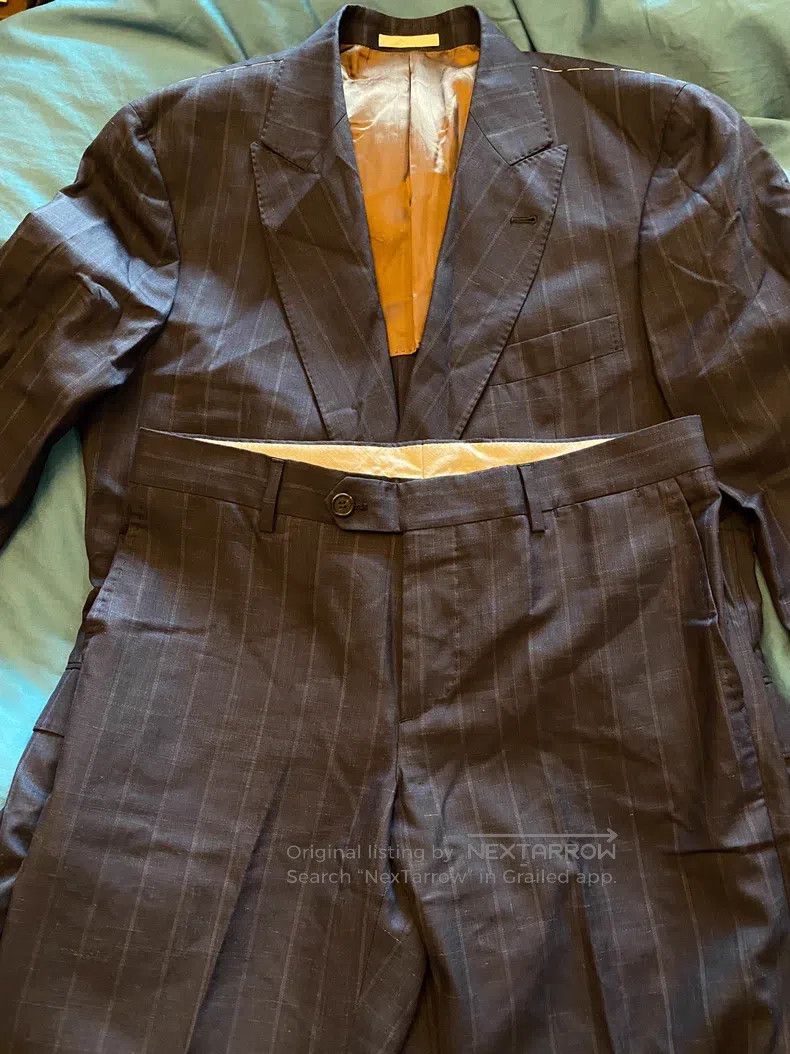 Brunello Cucinelli brunello cucinelli Suit set, wool, linen, and silk blended Size 50L - 6 Thumbnail