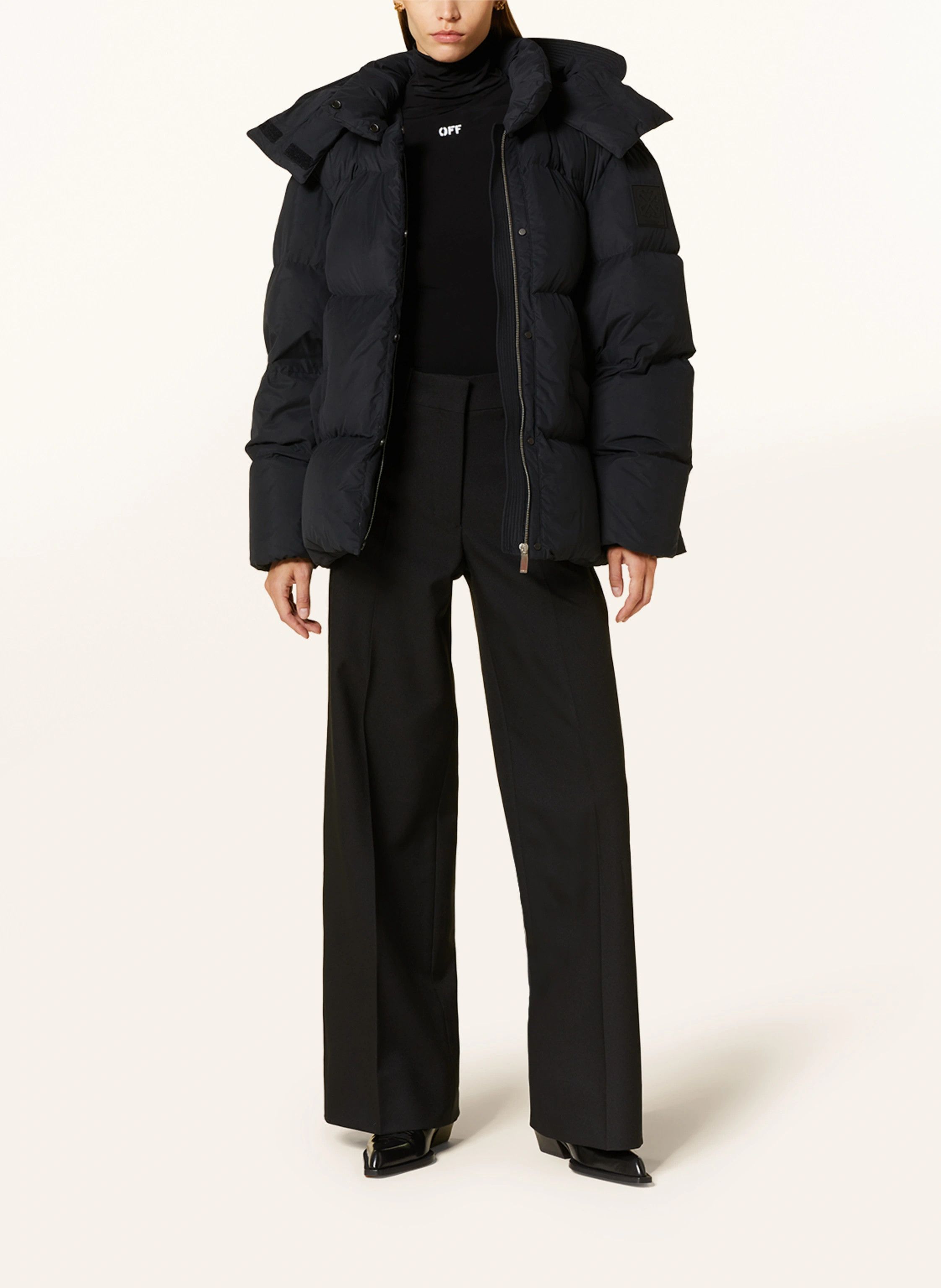 Off-White o1y1125 Shell Jacket in Black Size M / US 6-8 / IT 42-44 - 2 Thumbnail