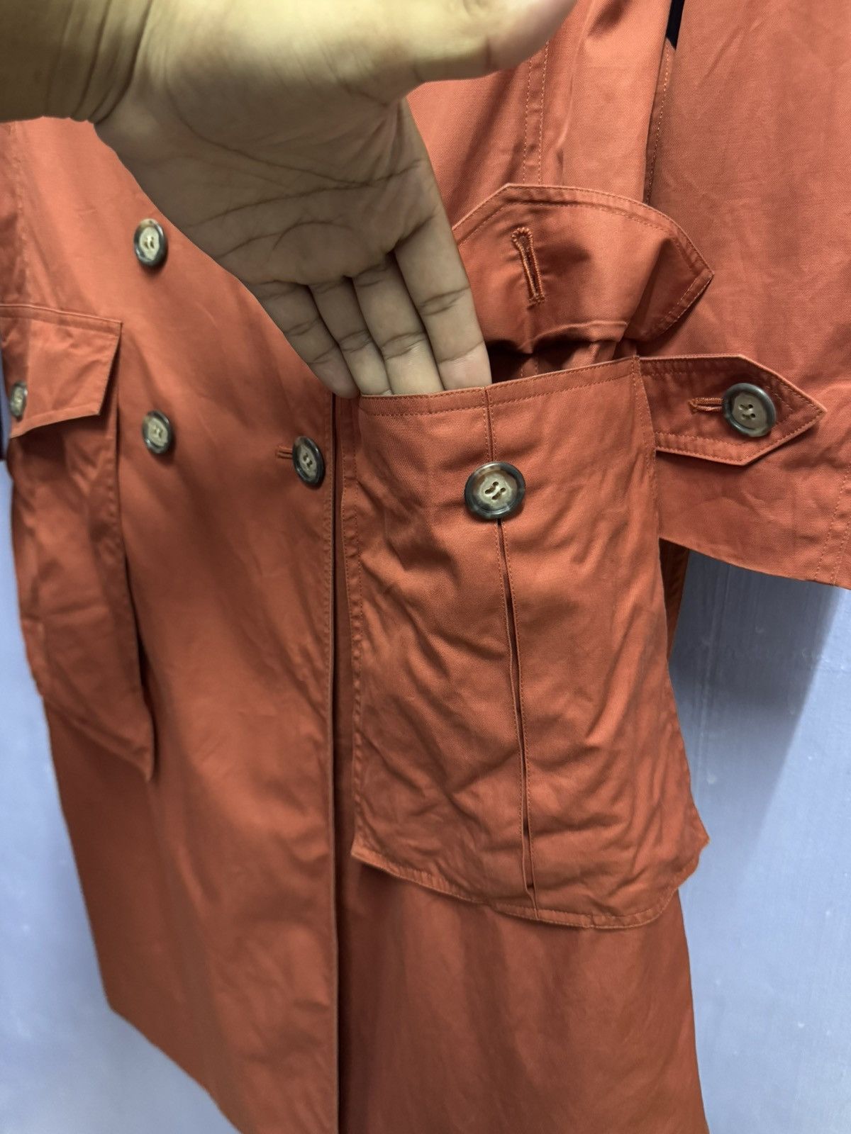 Yves Saint Laurent Yves Saint Laurent Double Breast Trench Coat Size S / US 4 / IT 40 - 8 Thumbnail