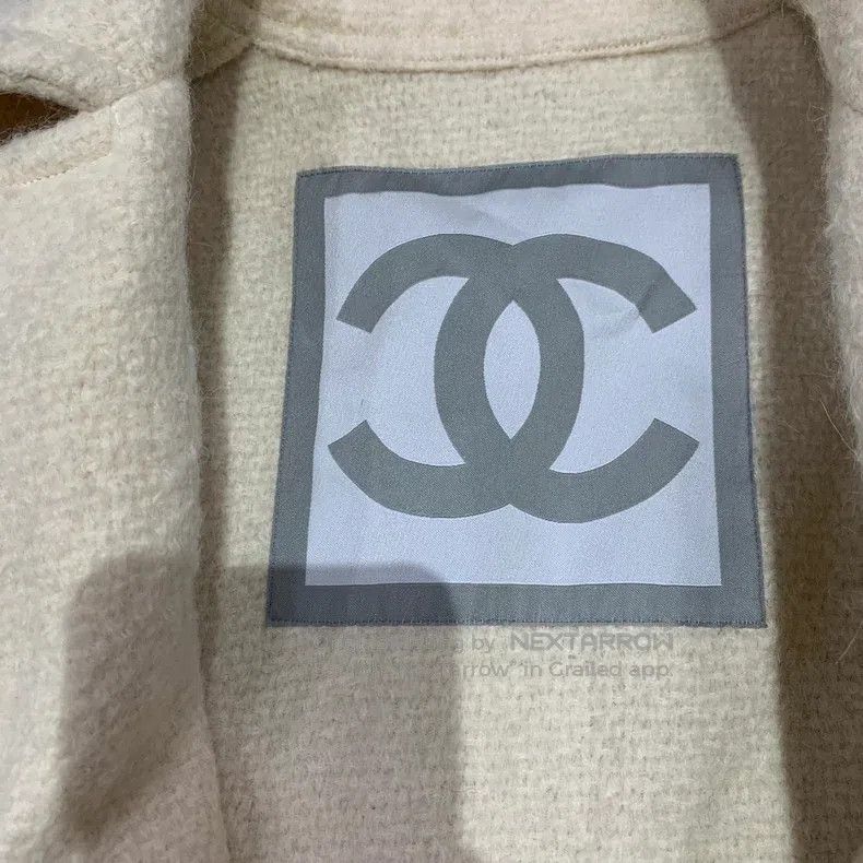 Chanel Chanel White woollen lapel zipper coat Size S / US 4 / IT 40 - 8 Thumbnail
