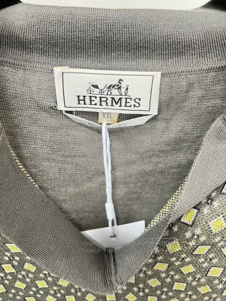 Hermes Hermes Geometric pattern knitted sweater Size US XXL / EU 58 / 5 - 3 Thumbnail