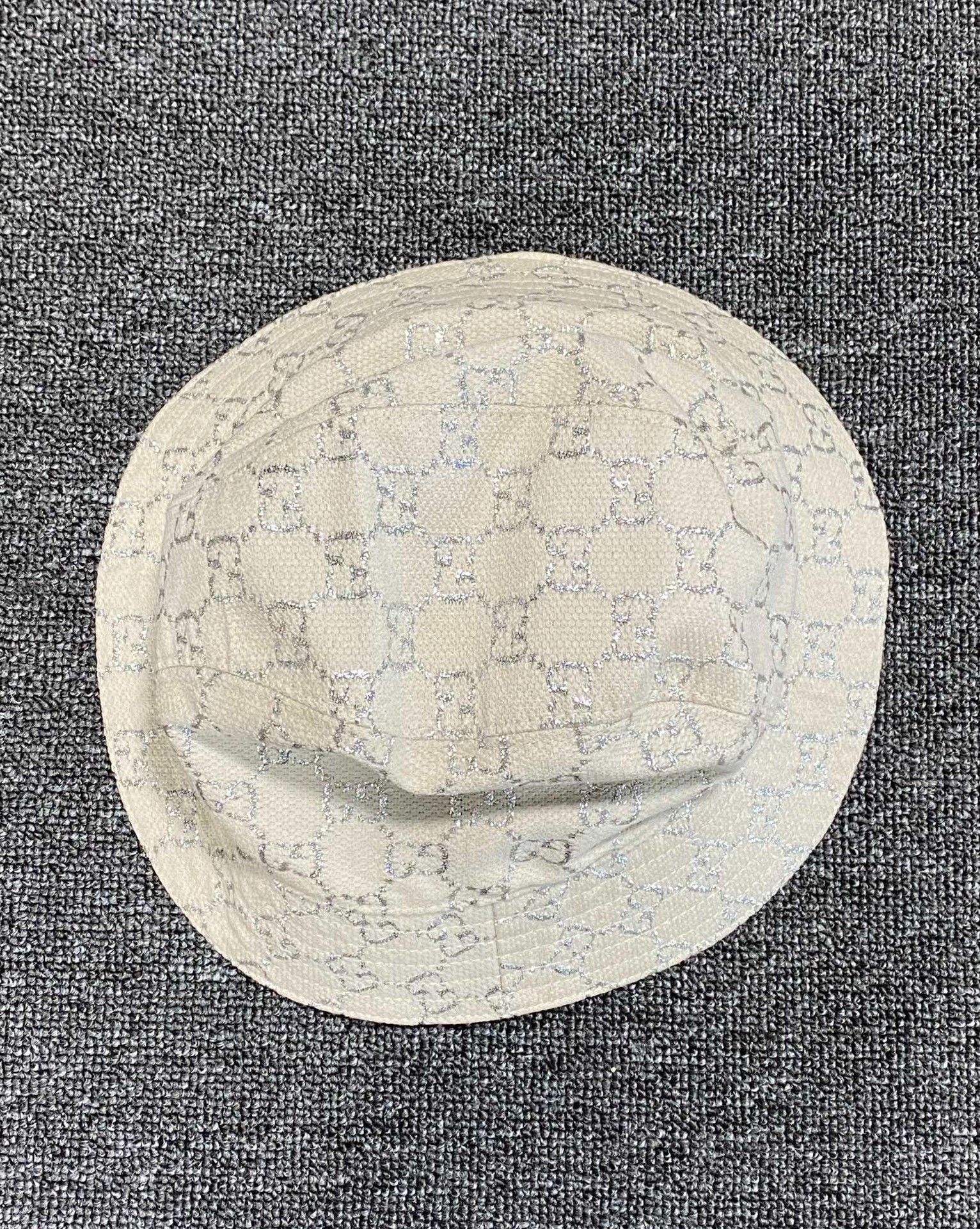 Gucci Gucci silver silk full-printed old flower fisherman's hat 2 Size ONE SIZE - 3 Thumbnail