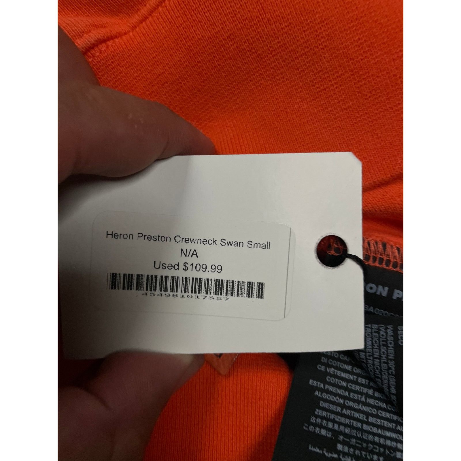 Heron Preston Heron Preston Crewneck Swan Used Small Size US S / EU 44-46 / 1 - 6 Thumbnail