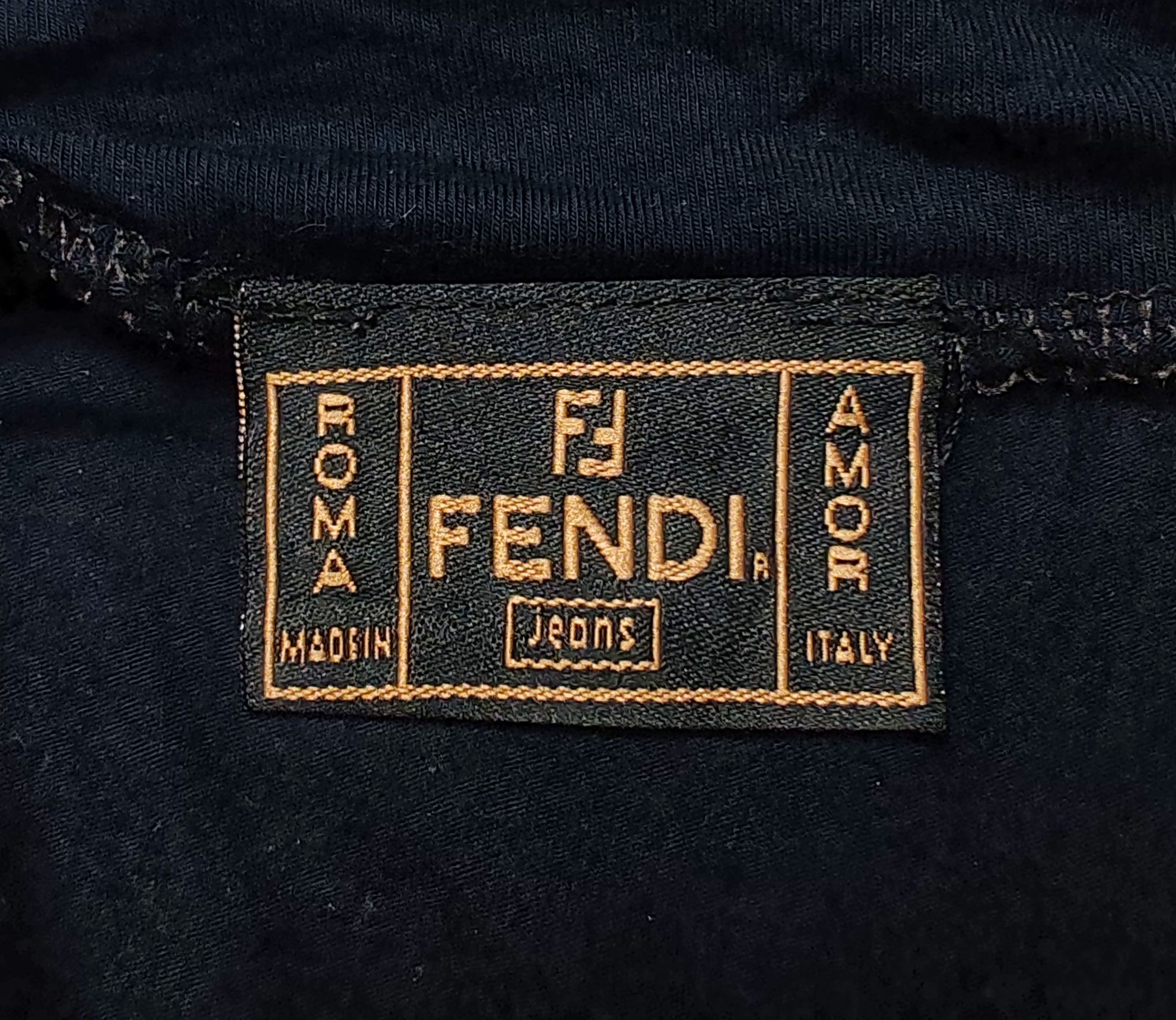 Fendi Vintage FENDI JEANS Shirt Italy 42 90s Tops Stretch shirt Size M / US 6-8 / IT 42-44 - 8 Thumbnail
