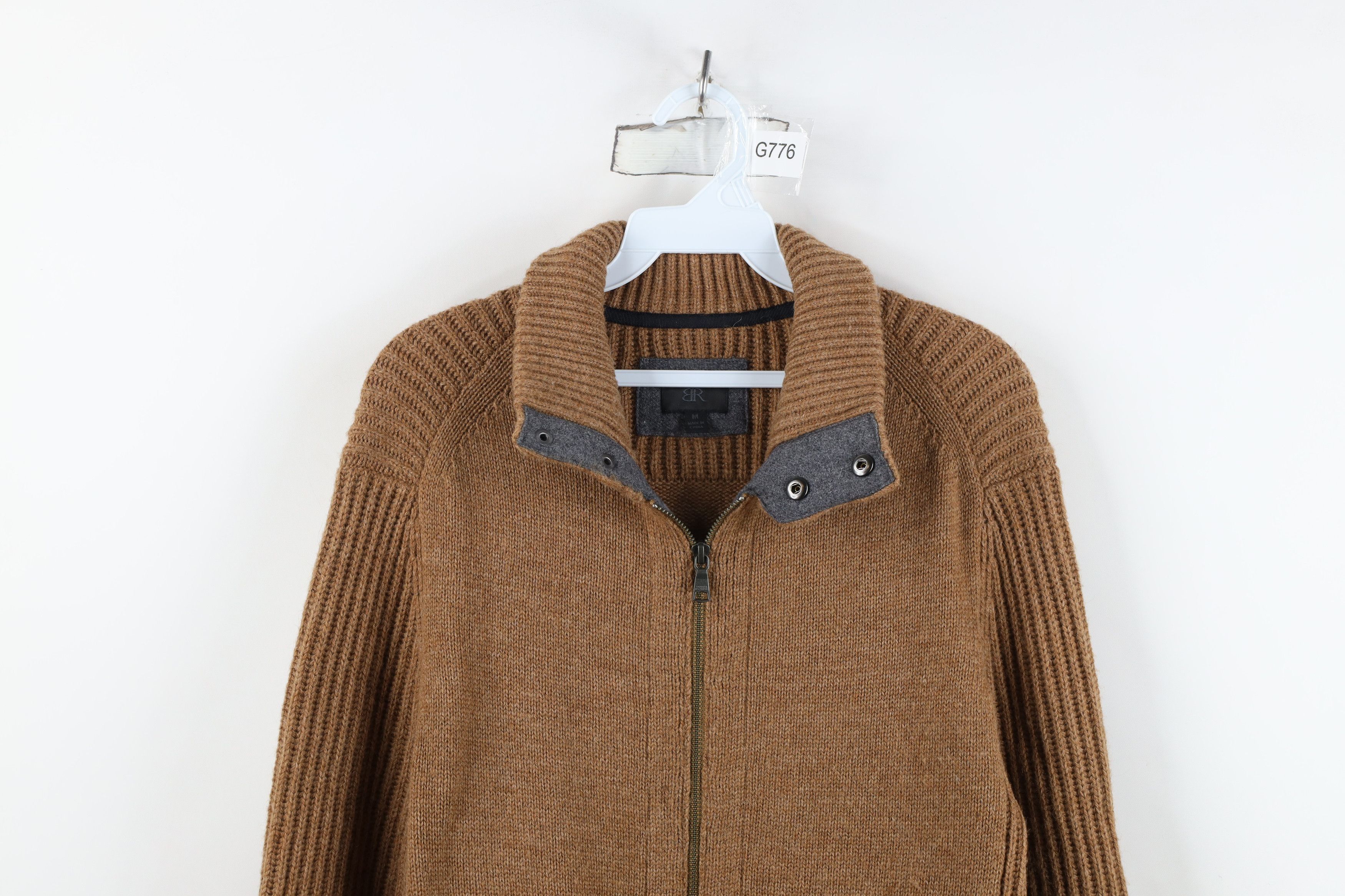 Banana Republic Banana Republic Heavyweight Ribbed Knit Full Zip Sweater Size US M / EU 48-50 / 2 - 2 Thumbnail