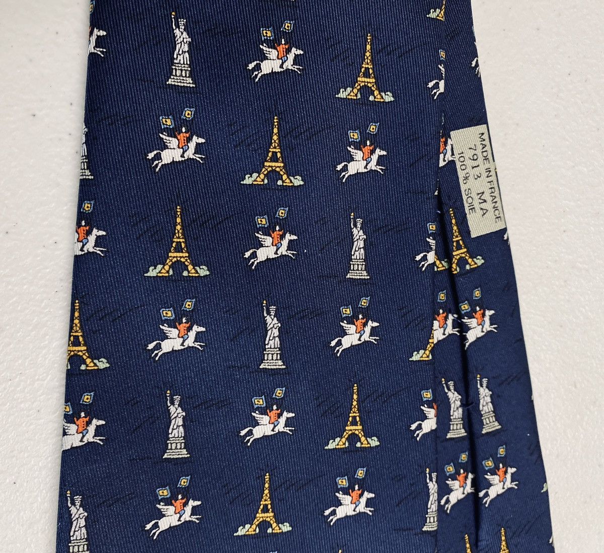 Hermes Hermès 🇫🇷 Blue Maison Hermès NYC 2000 Opening 7913 MA Rare NW Size ONE SIZE - 10 Thumbnail