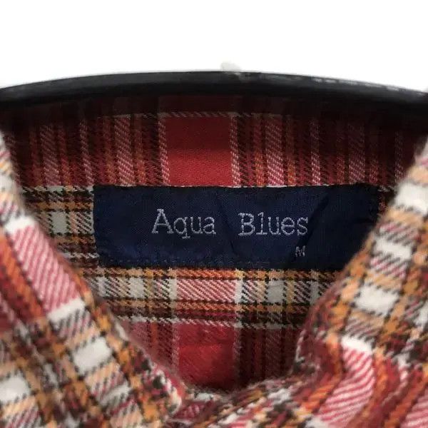 Vintage Vintage Aqua Blues Plaid Tartan Flannel Shirt 👕 Size US M / EU 48-50 / 2 - 3 Thumbnail