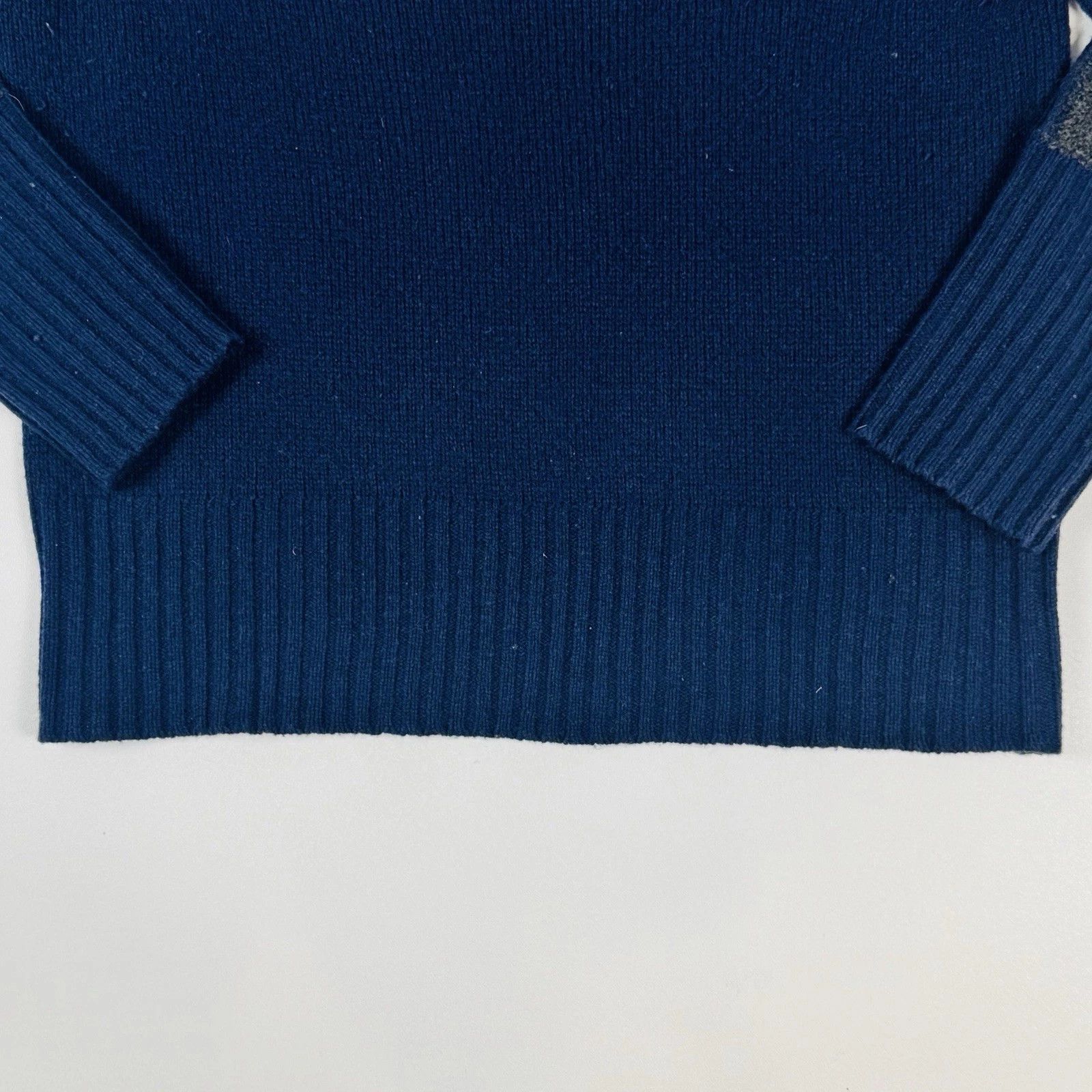 Random Identities KN-29 Wool Sweater Mens M Navy Gray Designed Berlin Size US M / EU 48-50 / 2 - 4 Thumbnail