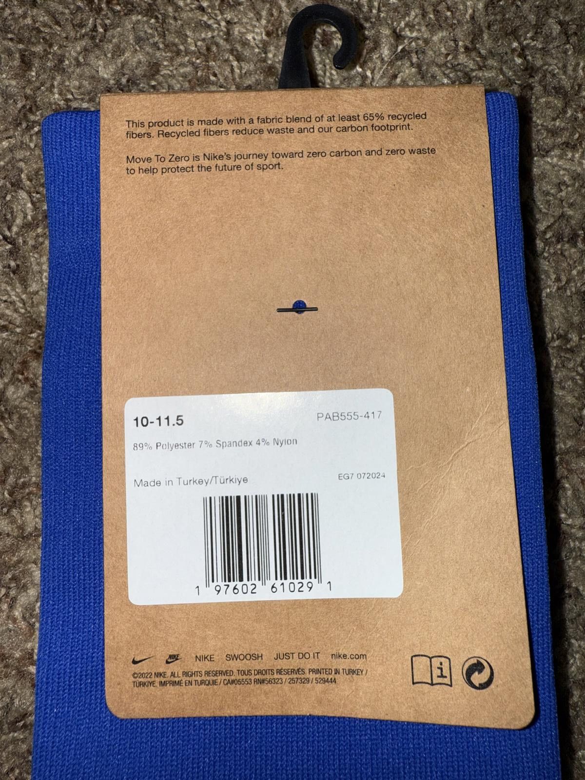 Nike Nike Brasileira de Futebol Unisex Vapor Strike Knee High Home/Away Socks Sample Size ONE SIZE - 3 Thumbnail