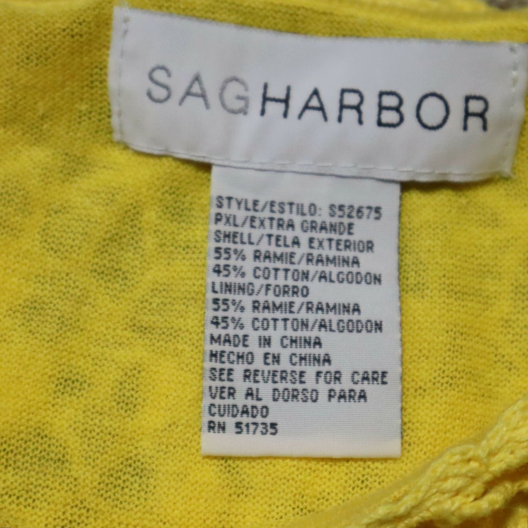 Vintage VINTAGE Sag Harbor Yellow Sweater Shirt Womens PXL Petite Extra Large Size XL / US 12-14 / IT 48-50 - 3 Thumbnail
